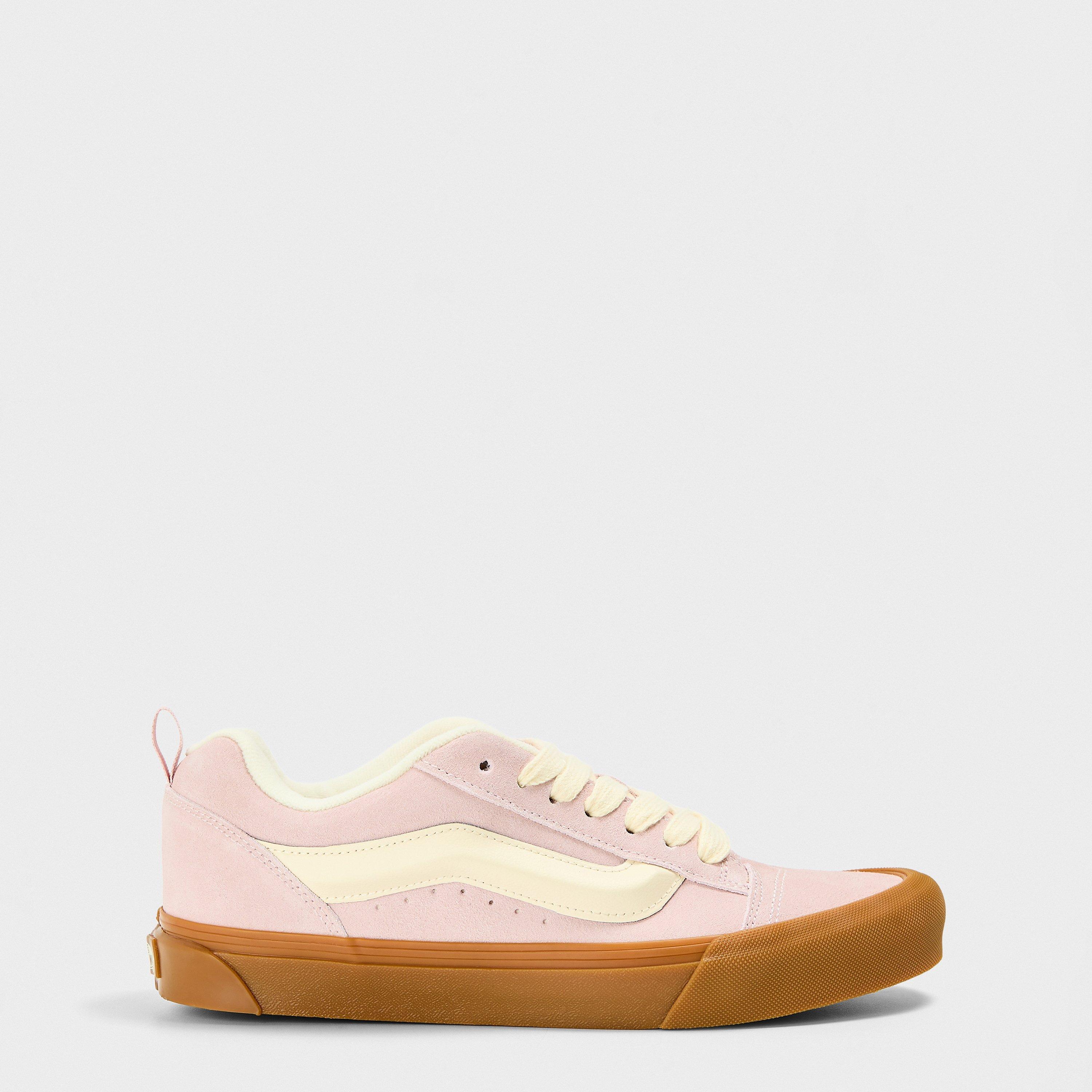 Vans  Adults Knu Skool Gum Canvas Trainers Sepia Rose - 3