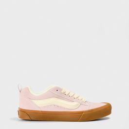 Vans Adults Knu Skool Gum Sepia Rose Canvas Trainers