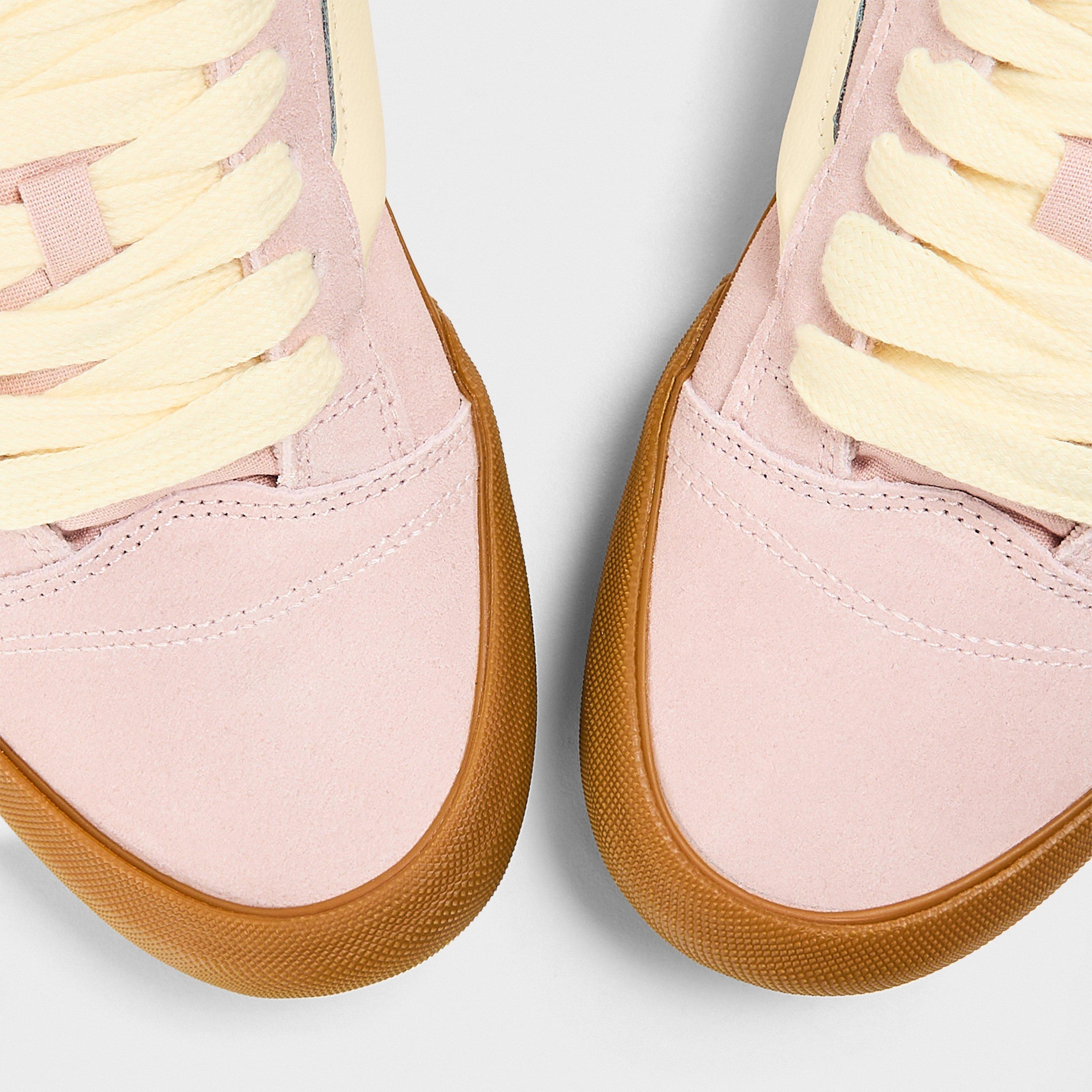 Sepia Rose - Vans - Adults Knu Skool Gum Sepia Rose Canvas Trainers - 3