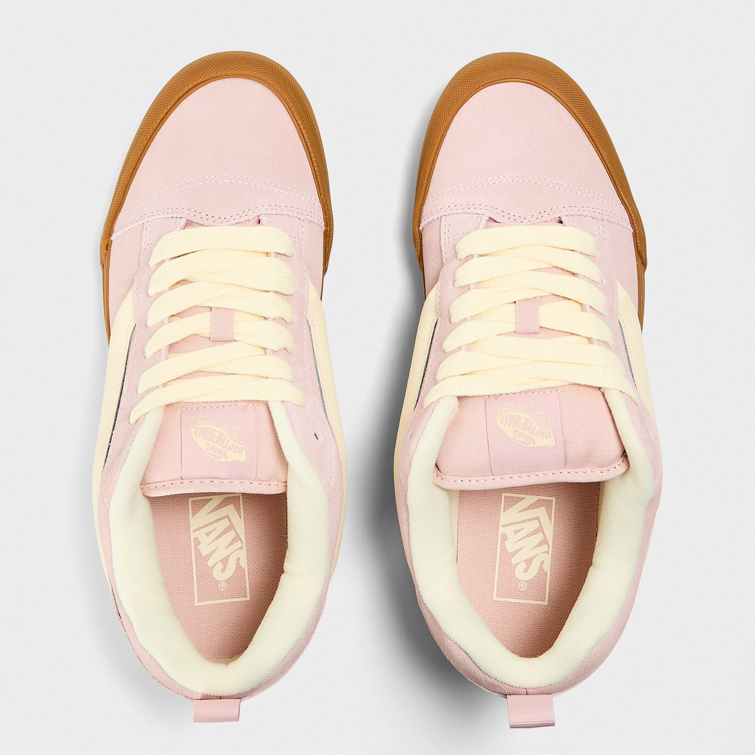 Sepia Rose - Vans - Adults Knu Skool Gum Sepia Rose Canvas Trainers - 4