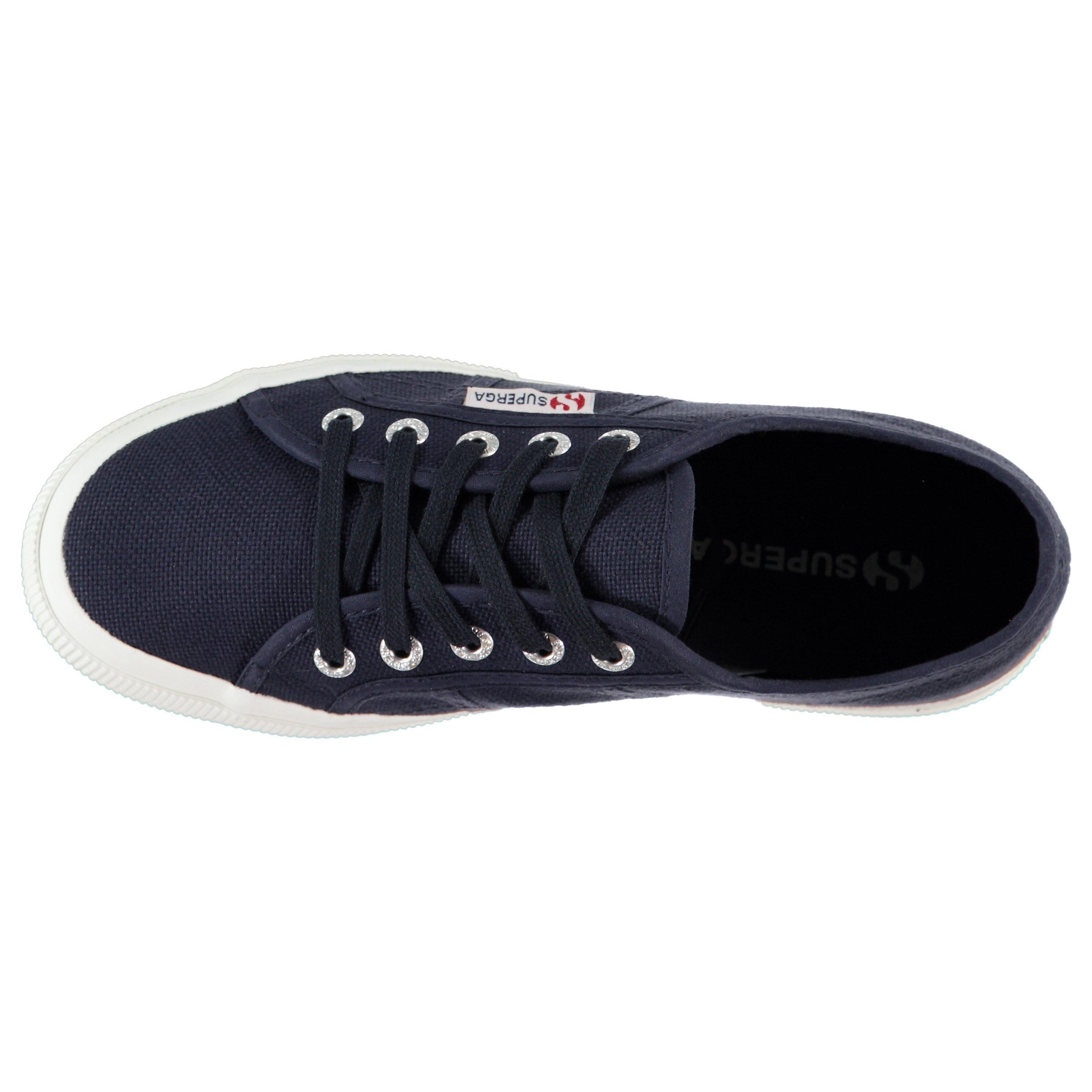 Navy F White - Superga - 2750 Cotu Vegan Trainers Mens - 3