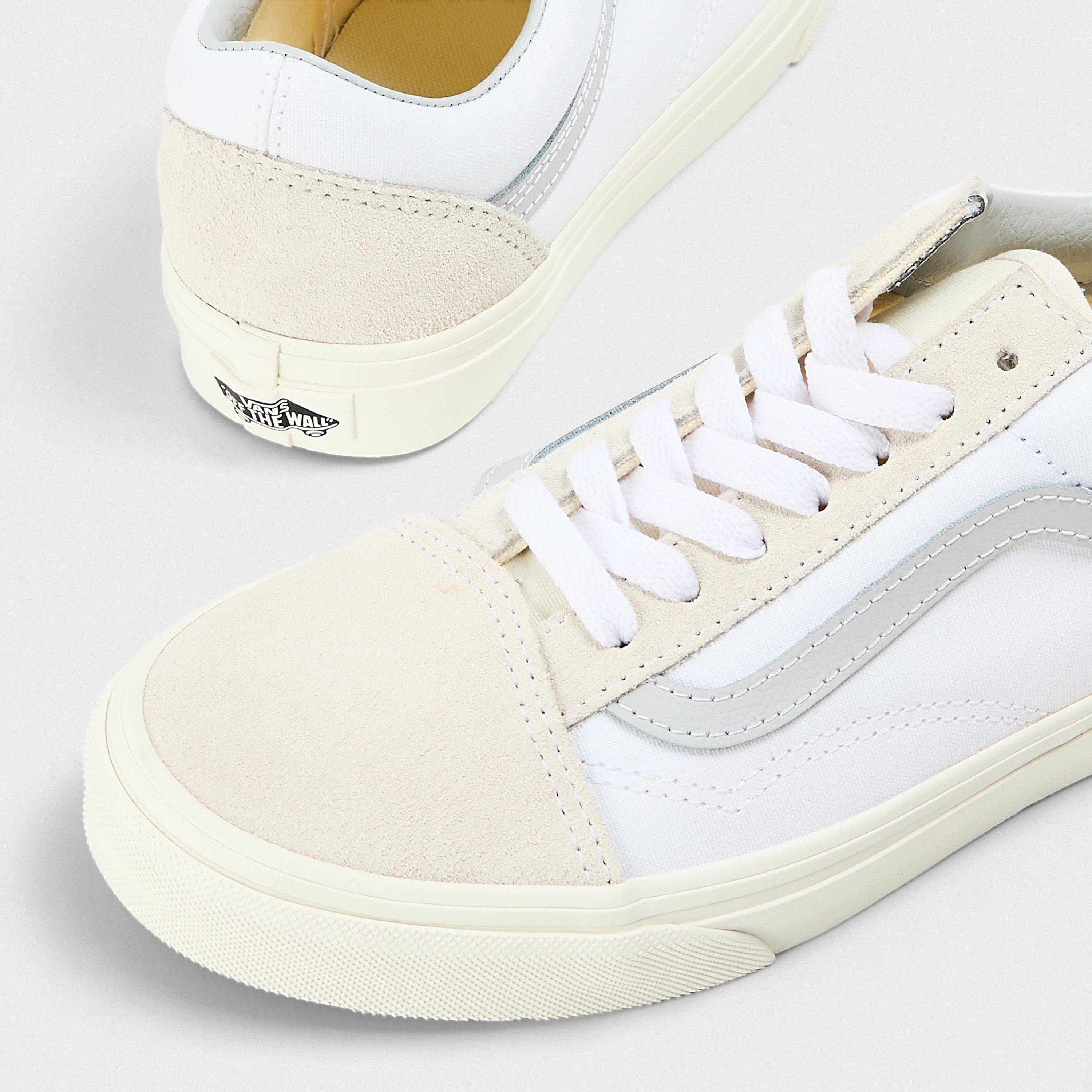Mallow/White - Vans - Adults Old Skool Tone Marshmallow/White Canvas Low Trainers - 3