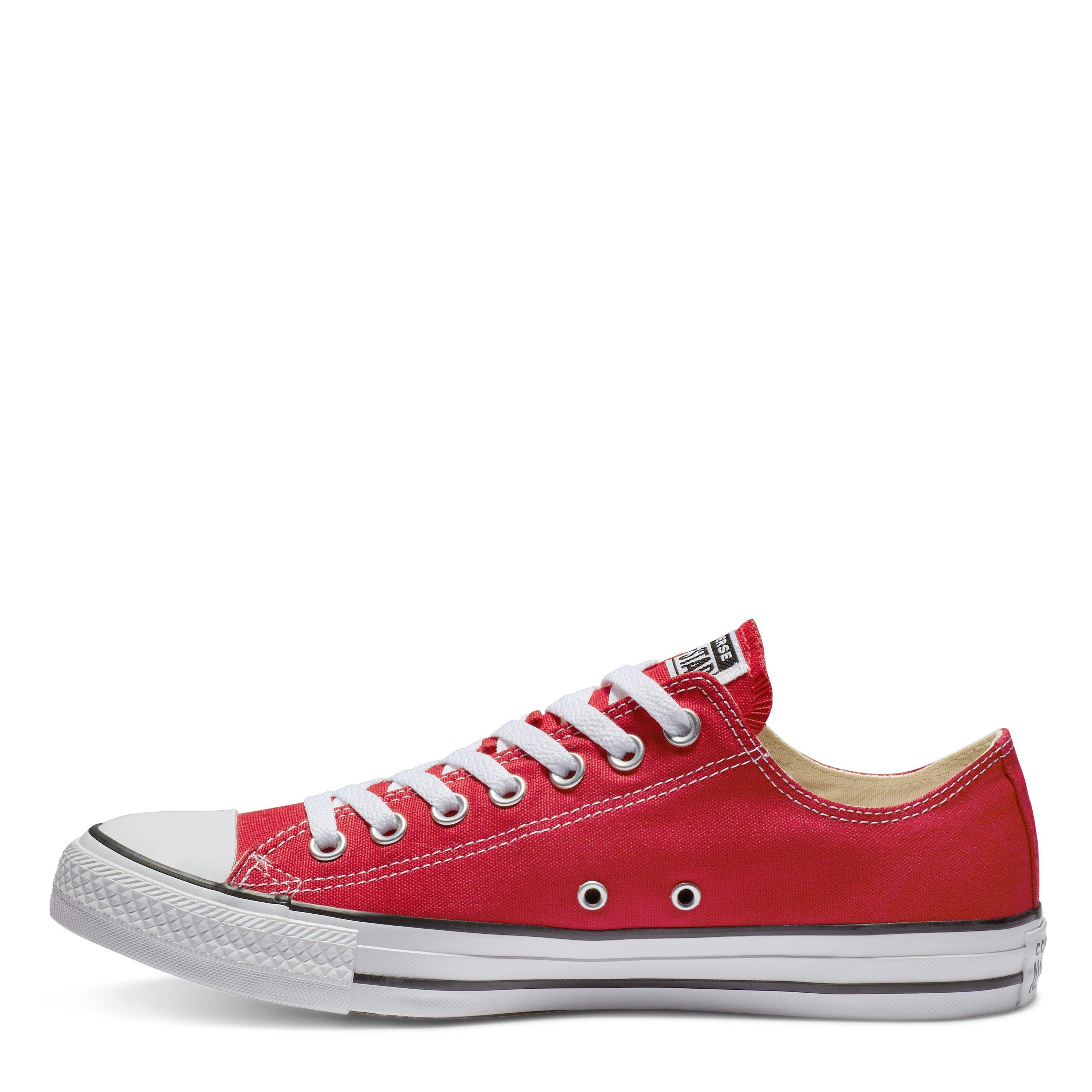 Red - Converse - Chuck Taylor All Star Ox Trainers - 4