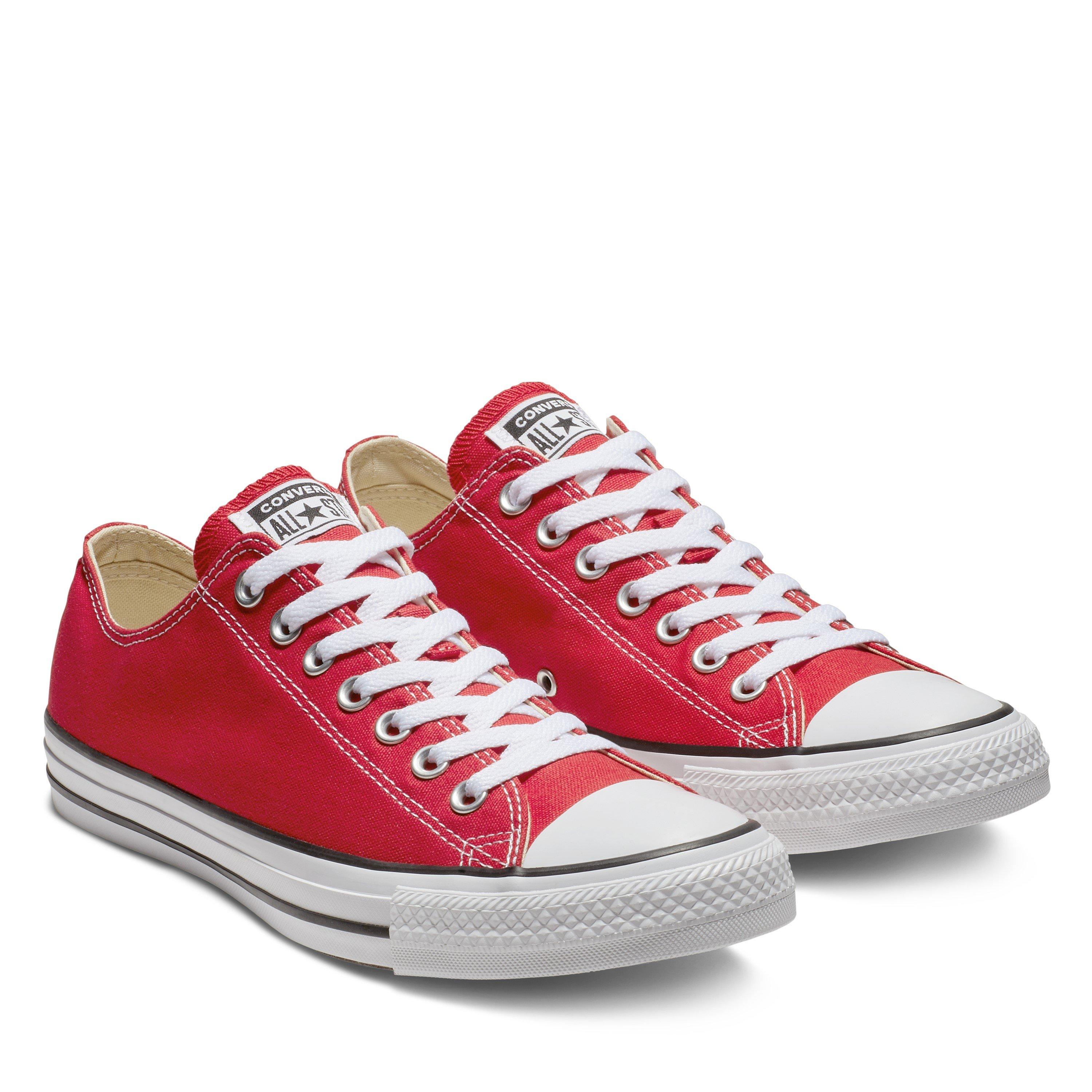 Red - Converse - Chuck Taylor All Star Ox Trainers - 5