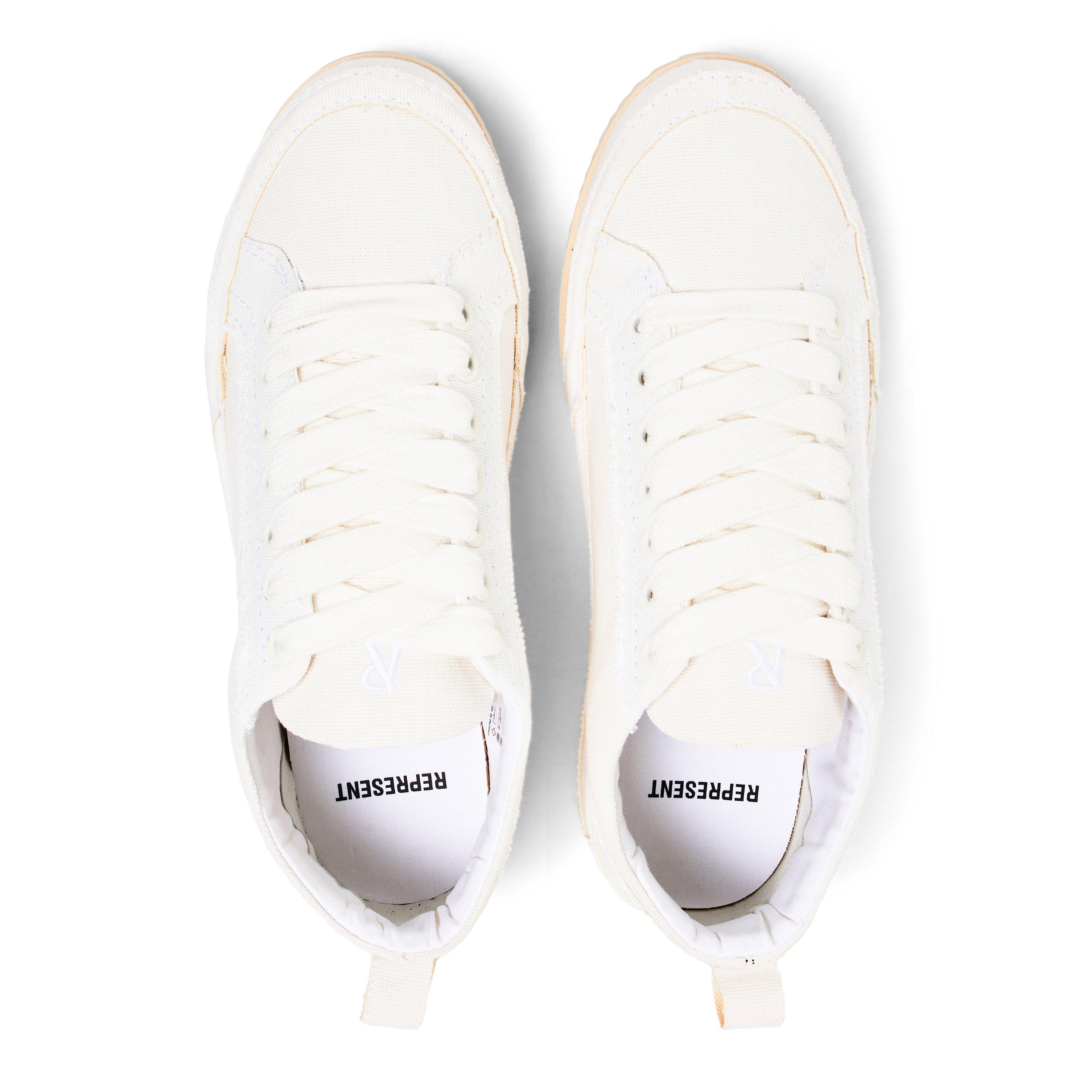 Vintage White - Represent - Men's Canvas Trainers - 4