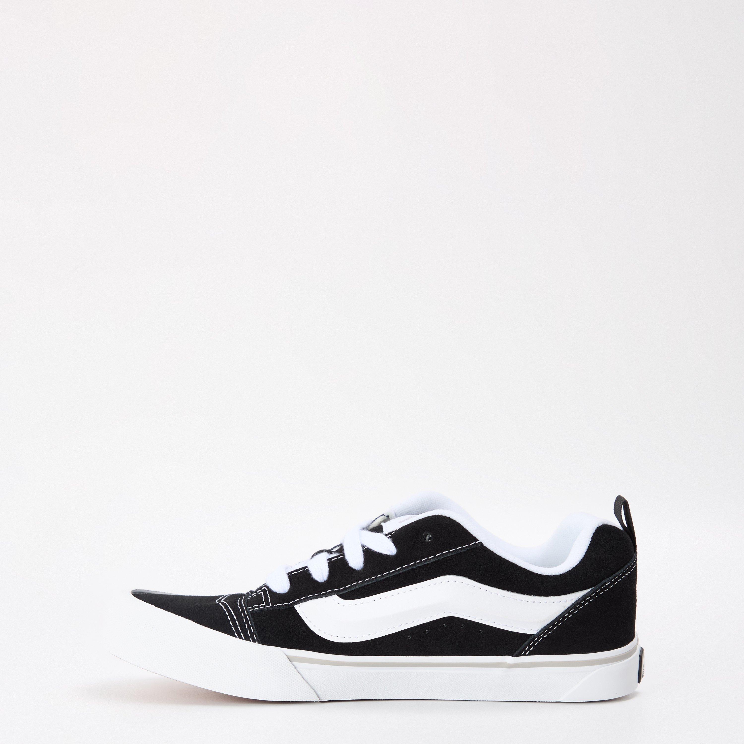 Black/White - Vans - Men's Knu Skool Black/White Canvas Trainers - 2