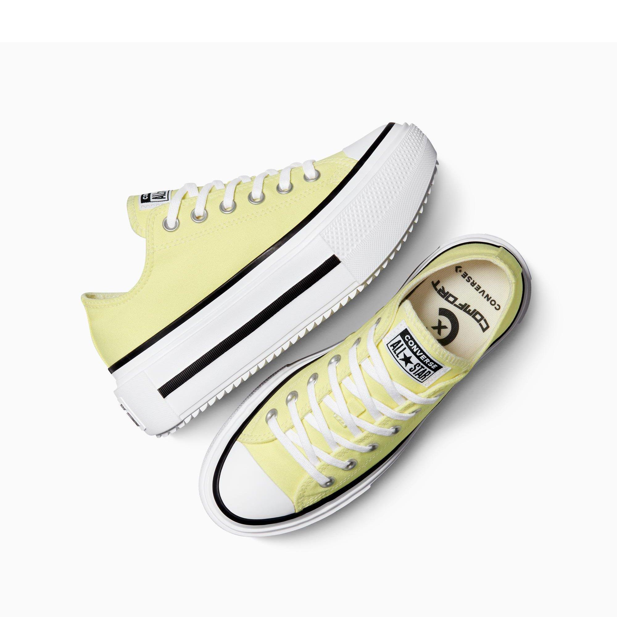 747-Lemon - Converse - Unisex Chuck Taylor All Star Lif Canvas Trainers - 4