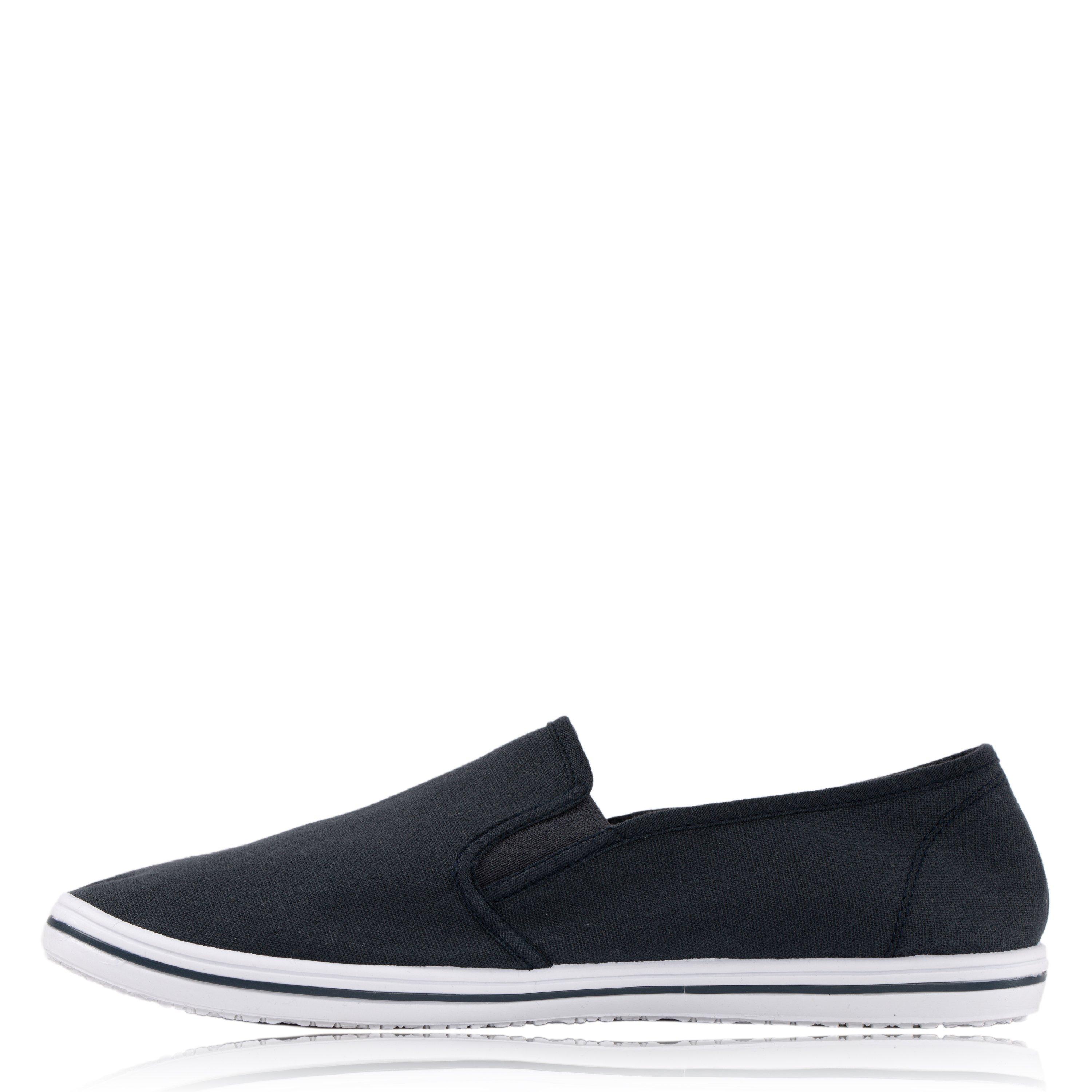 Navy - Slazenger - Mens Slip On Canvas Shoes - 2