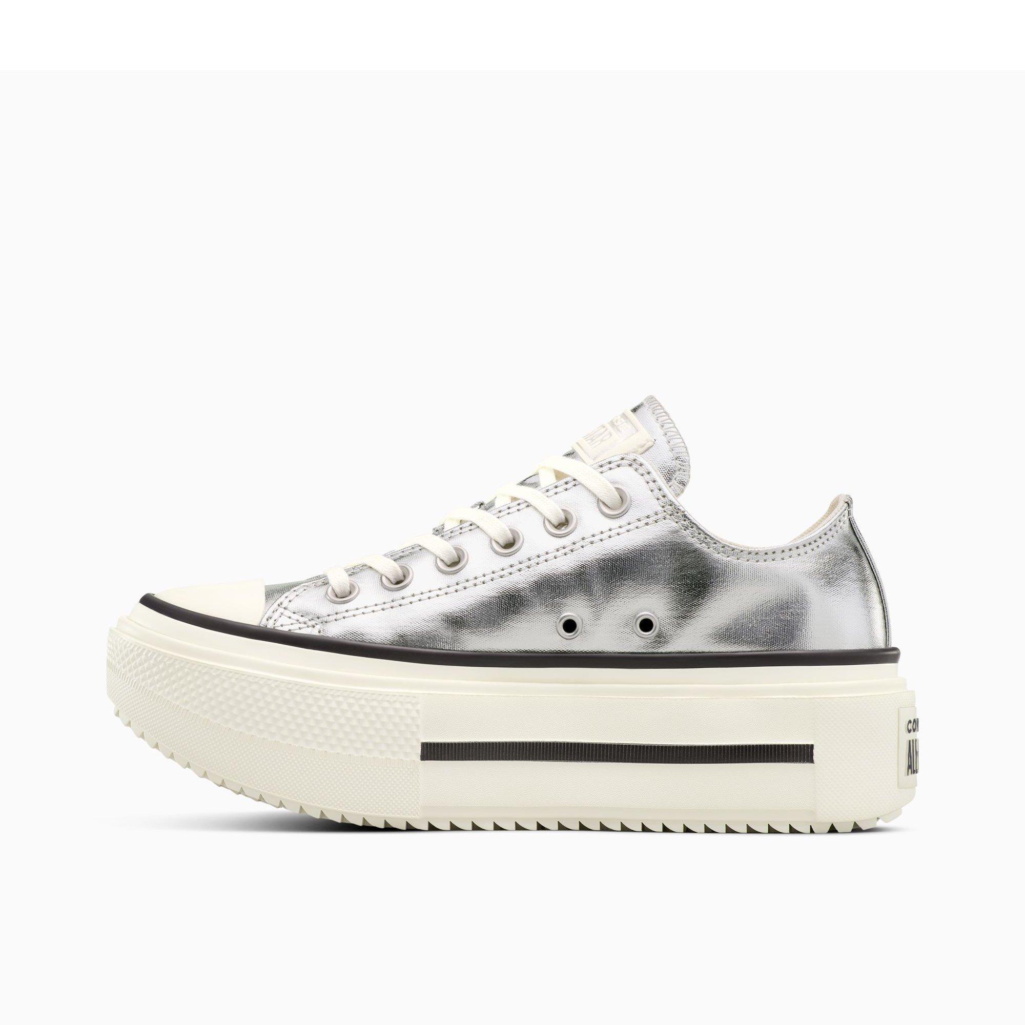 040-Silver Me - Converse - Unisex Adults Chuck Taylor All Star Lif Canvas Trainers - 2