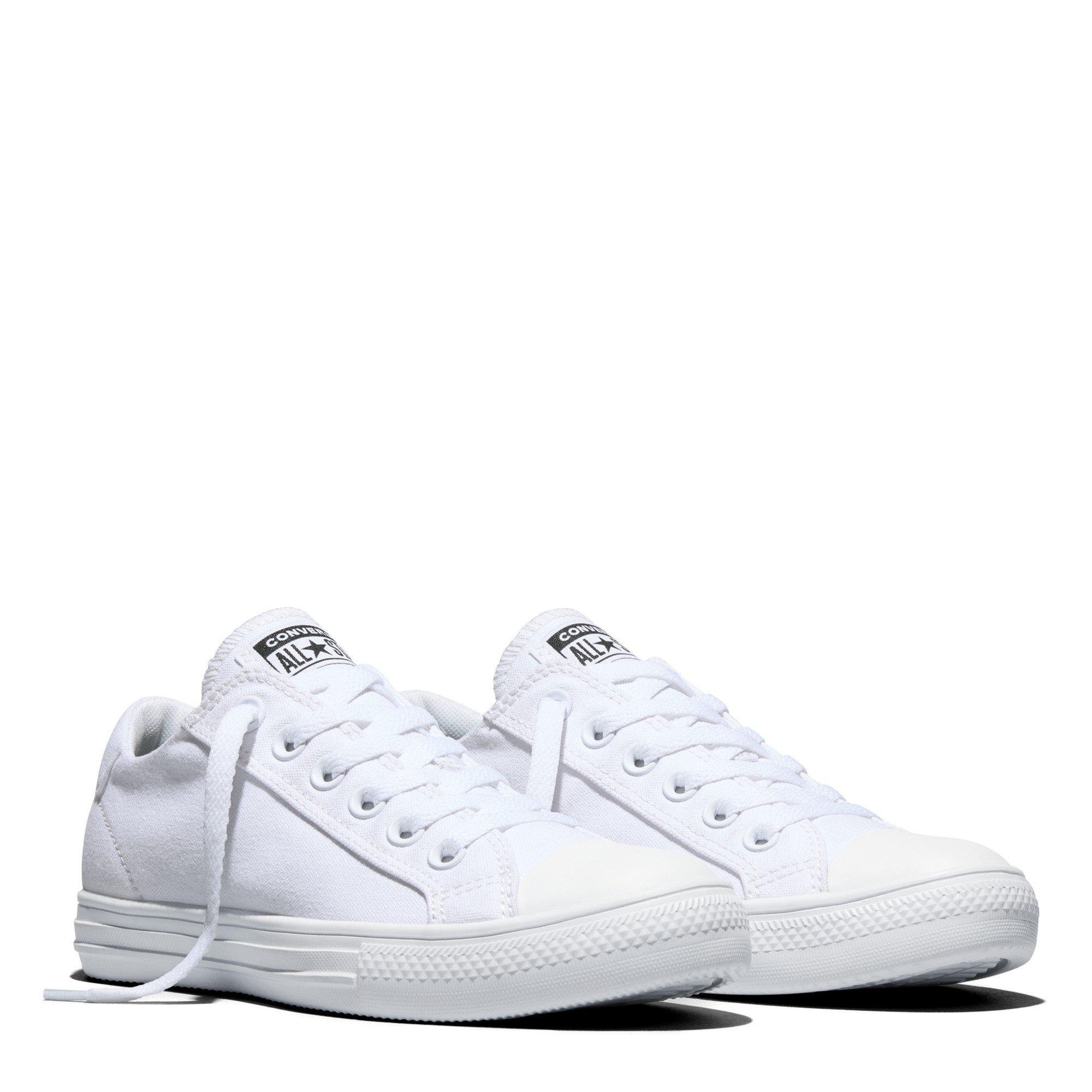 White - Converse - Men's Canvas Trainers - 3