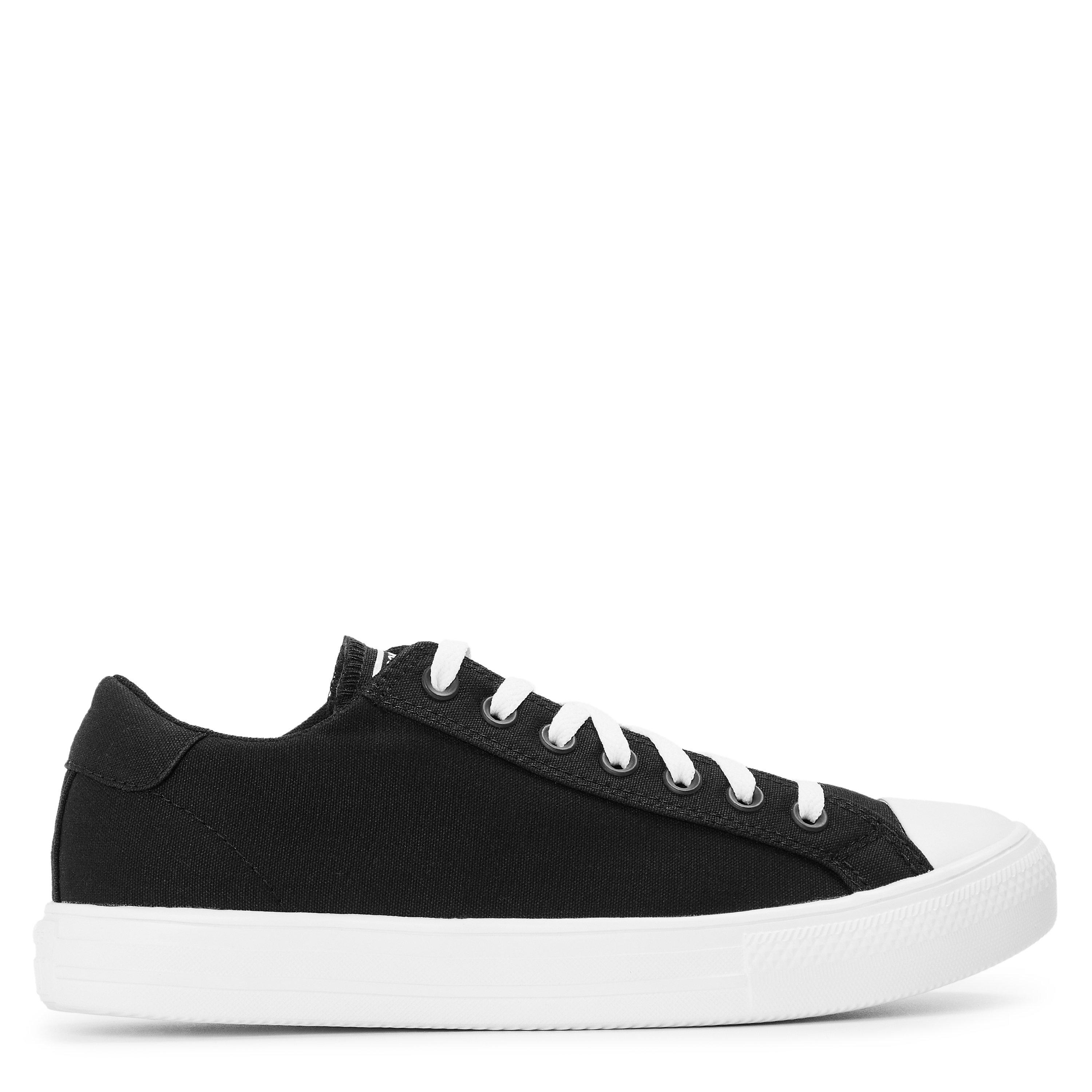 Converse Men's Canvas Trainers - Black/White - 7 (41)