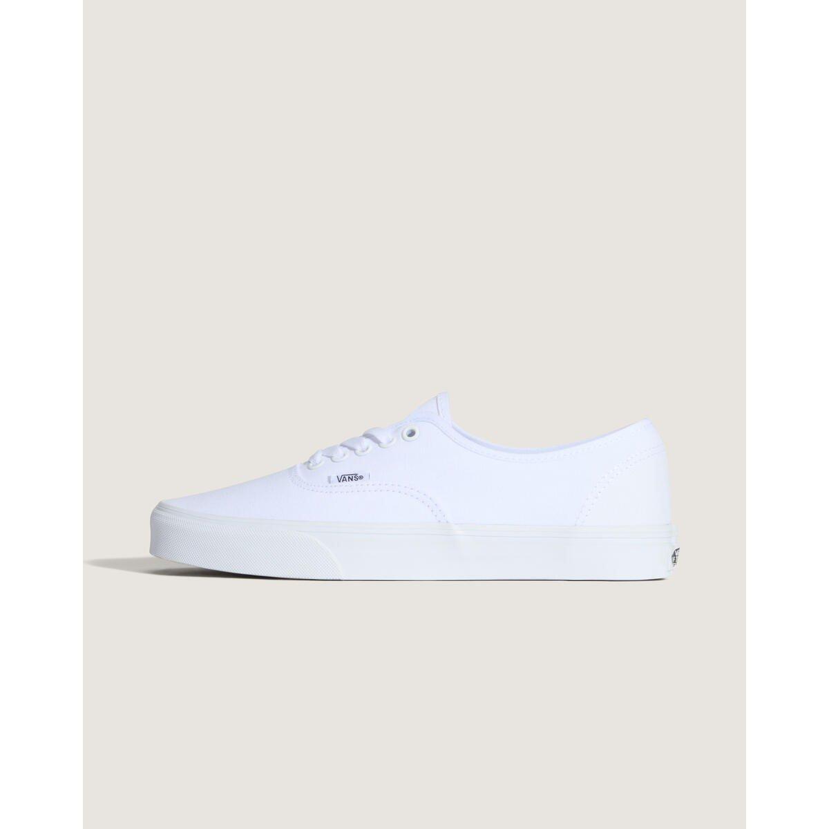 True White - Vans - Men's Authentic Canvas Trainers - 2