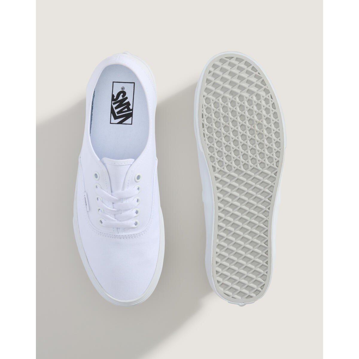 True White - Vans - Men's Authentic Canvas Trainers - 3
