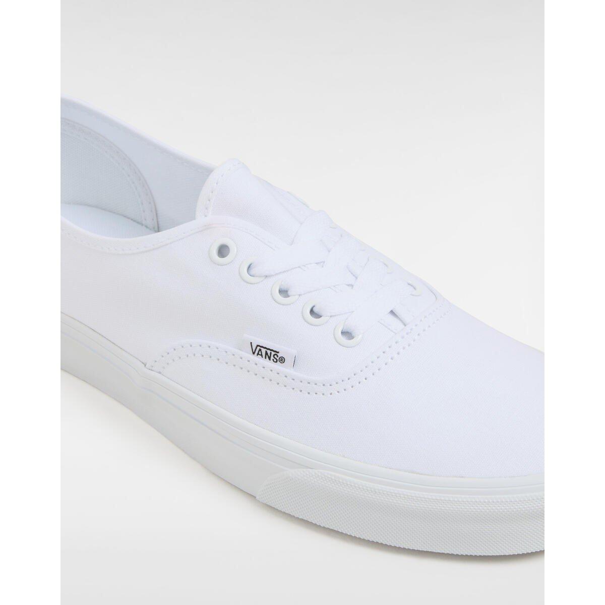 True White - Vans - Men's Authentic Canvas Trainers - 5