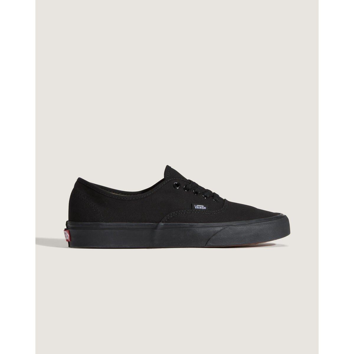Vans Men's Authentic Canvas Trainers - Black/Black - 11 (46)