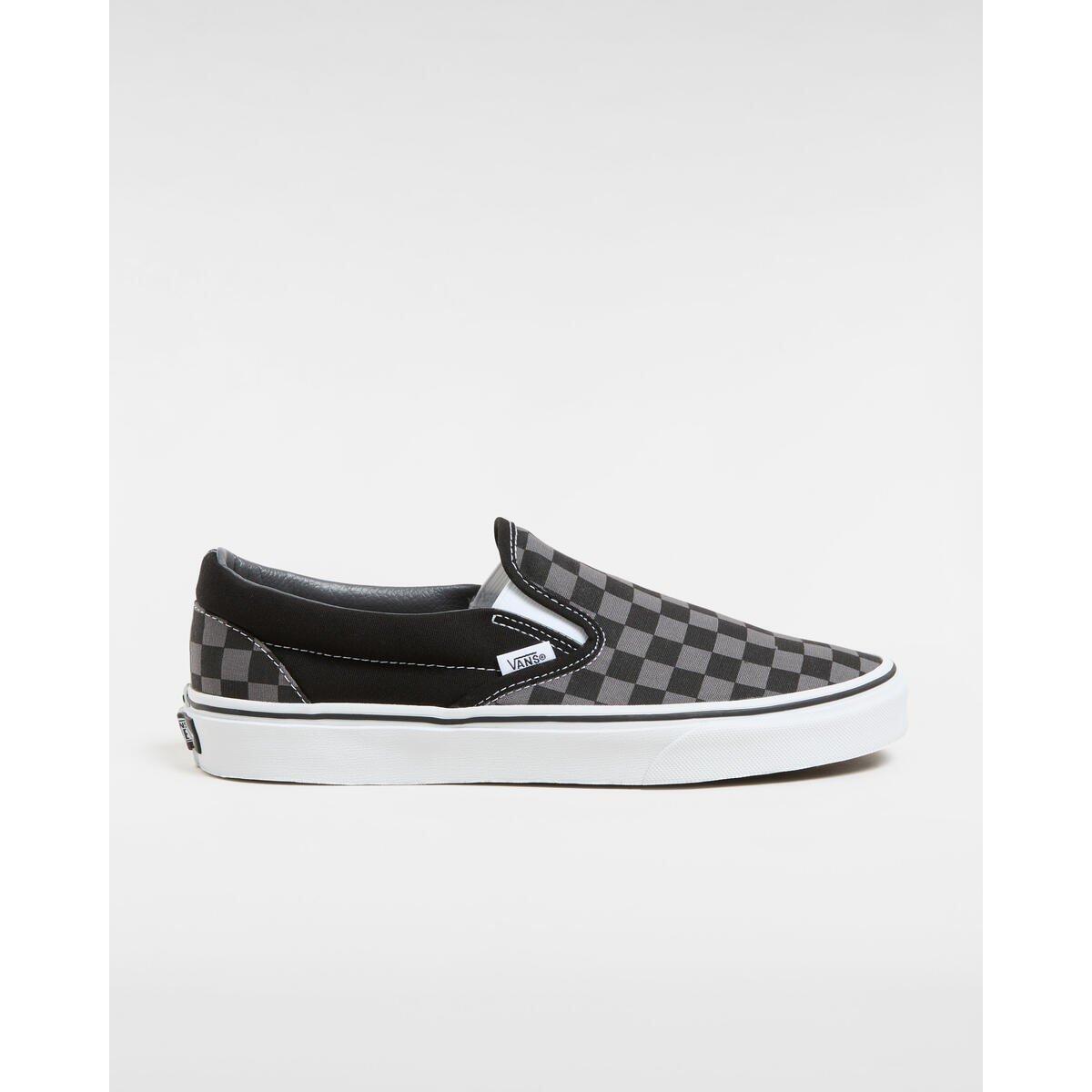 Black Check - Vans - Men's Authentic Slip Canvas Trainers - 1