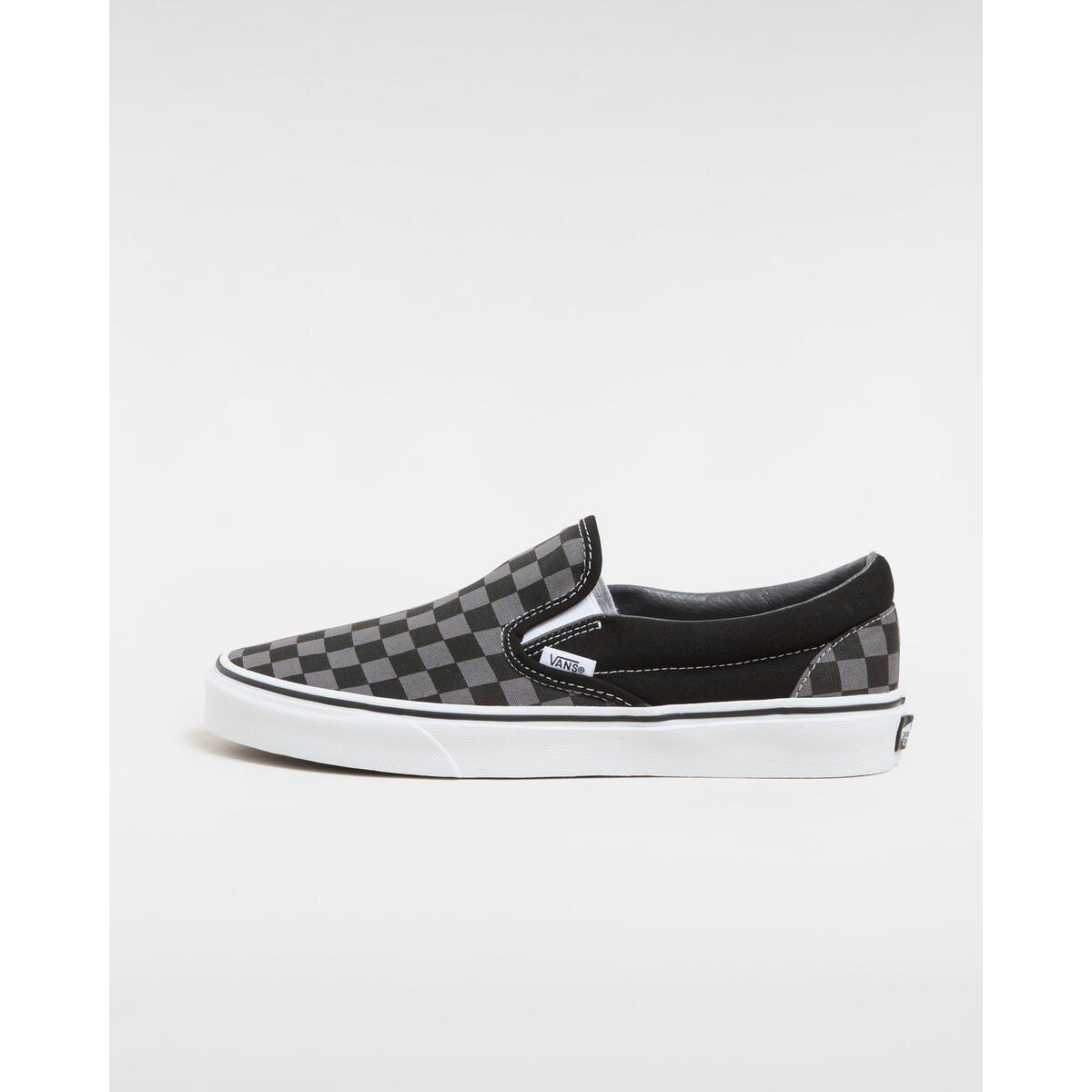 Black Check - Vans - Men's Authentic Slip Canvas Trainers - 2