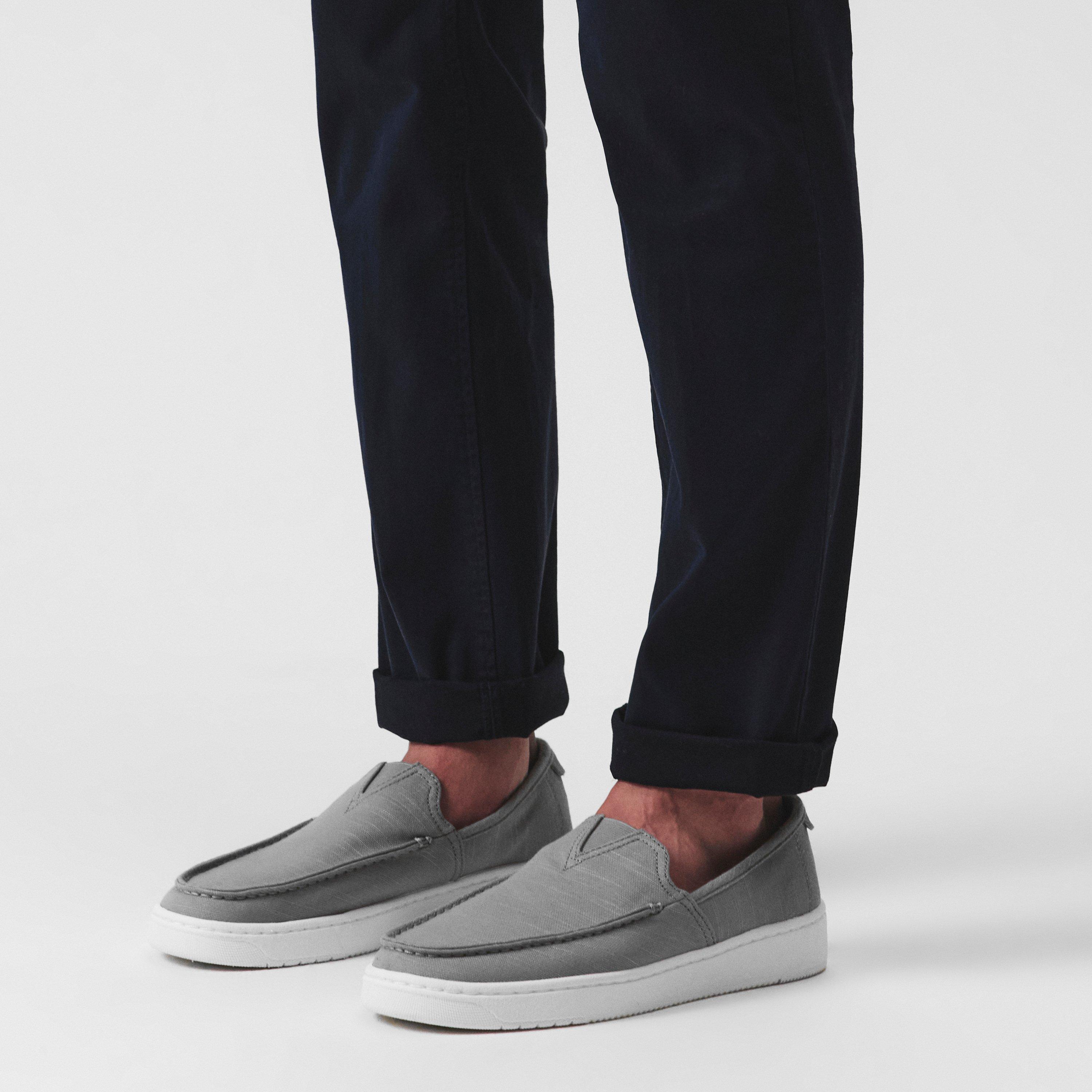 Cinzento - Toms - Men's Canvas Trainers - 2