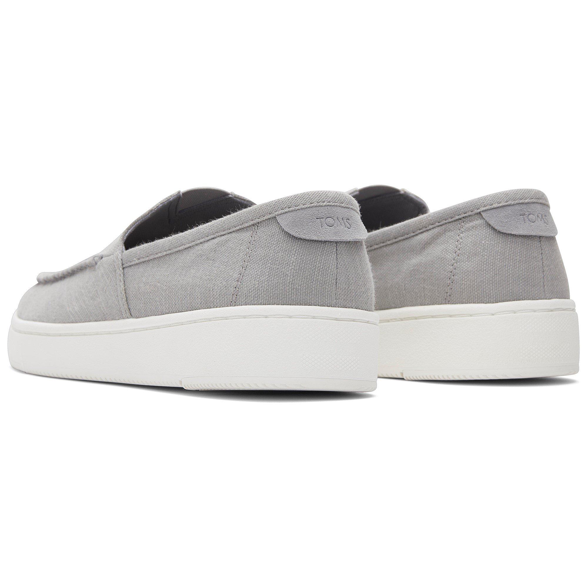 Cinzento - Toms - Men's Canvas Trainers - 3