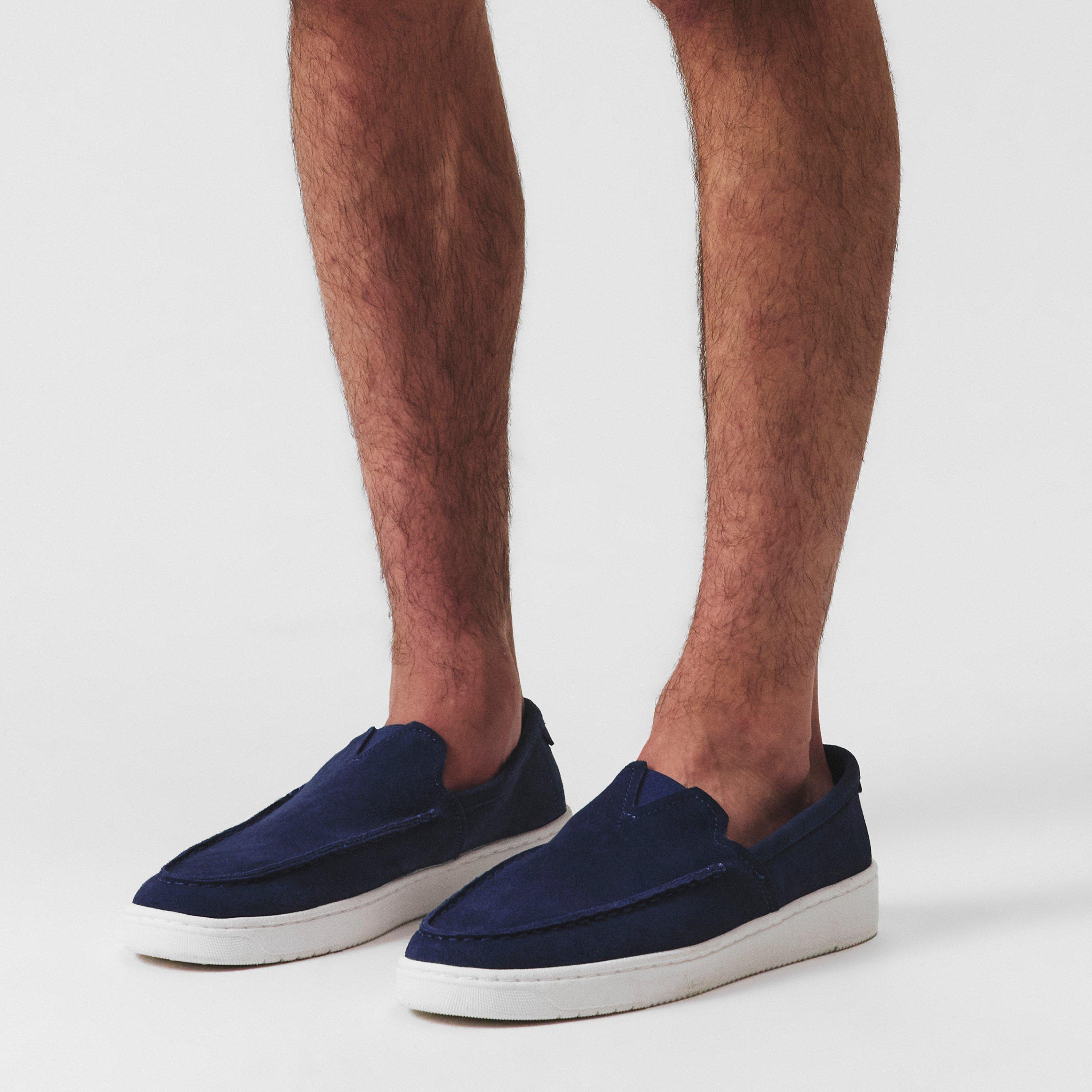 Navy Sd - Toms - Men's Canvas Trainers - 2