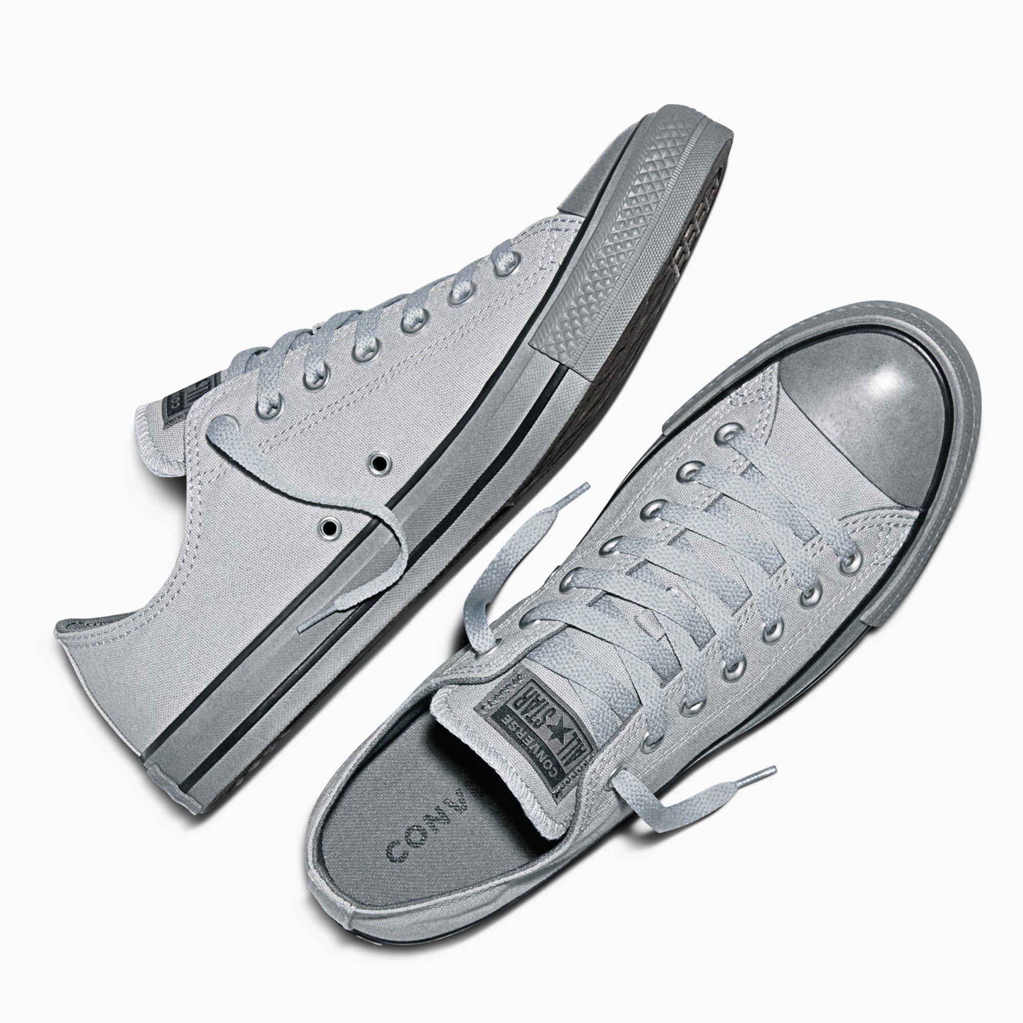 Grey/White - Converse - Men's Canvas Trainers - 4
