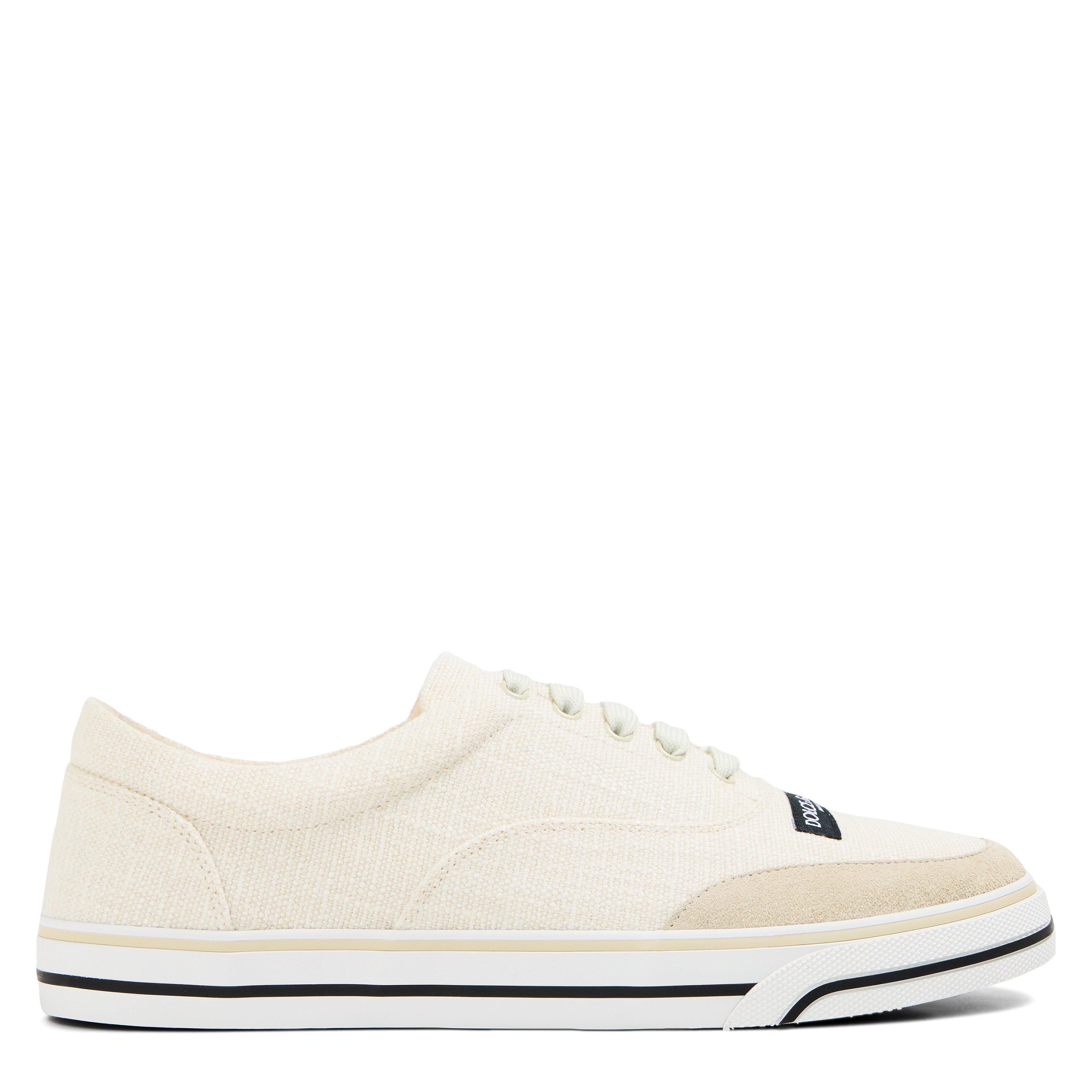 Dolce and Gabbana Men's Canvas Trainers - White/Beige - Size 7 (41)
