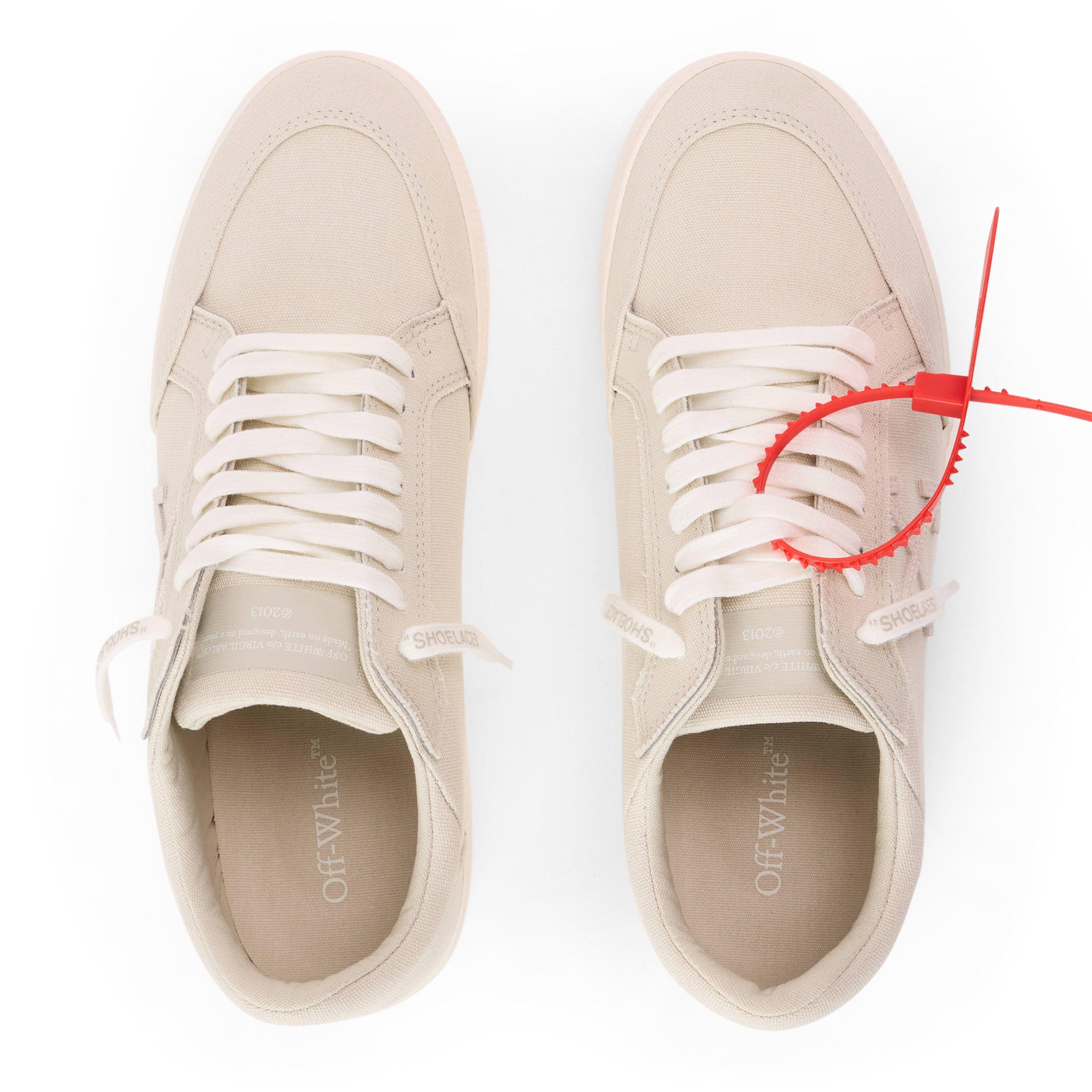 Off/Off White - Off White - Men's Canvas Trainers - 4