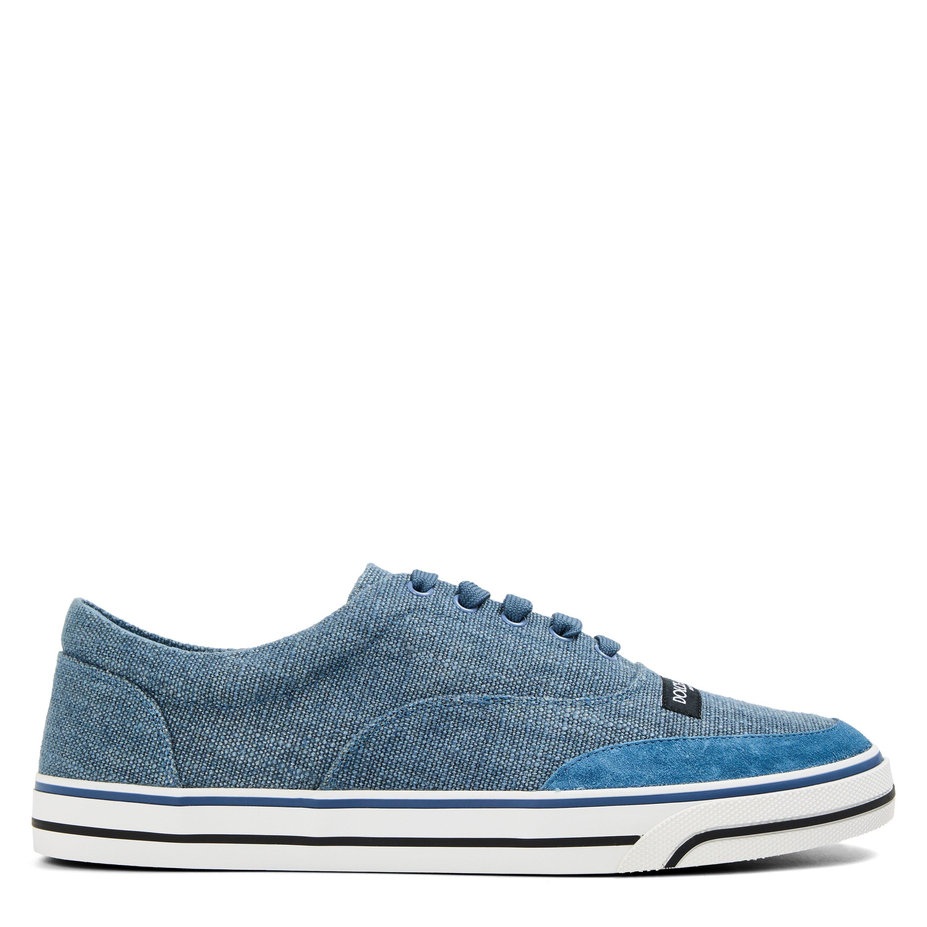 Dolce and Gabbana Men's Canvas Trainers - Blue - Size 7 (41)