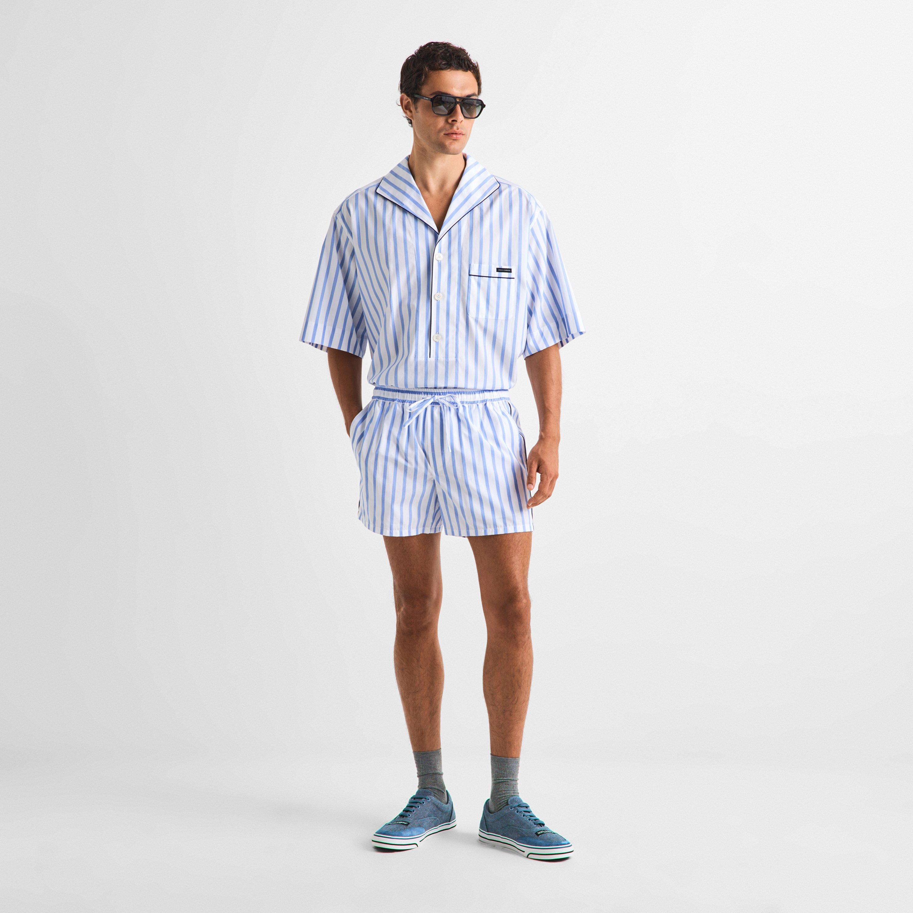 Blue - Dolce and Gabbana - Men's Canvas Trainers - 6