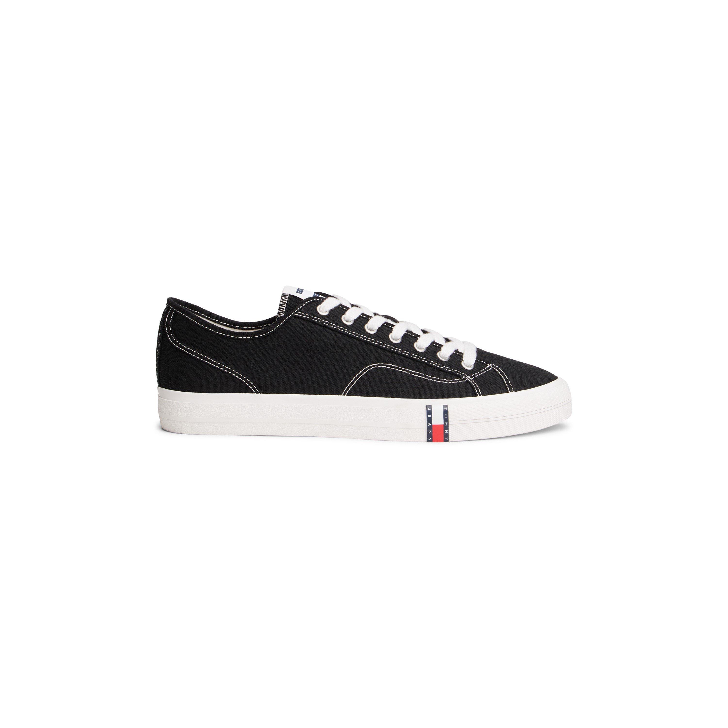 Tommy Jeans Men's Canvas Trainers - Black - 9 (43)