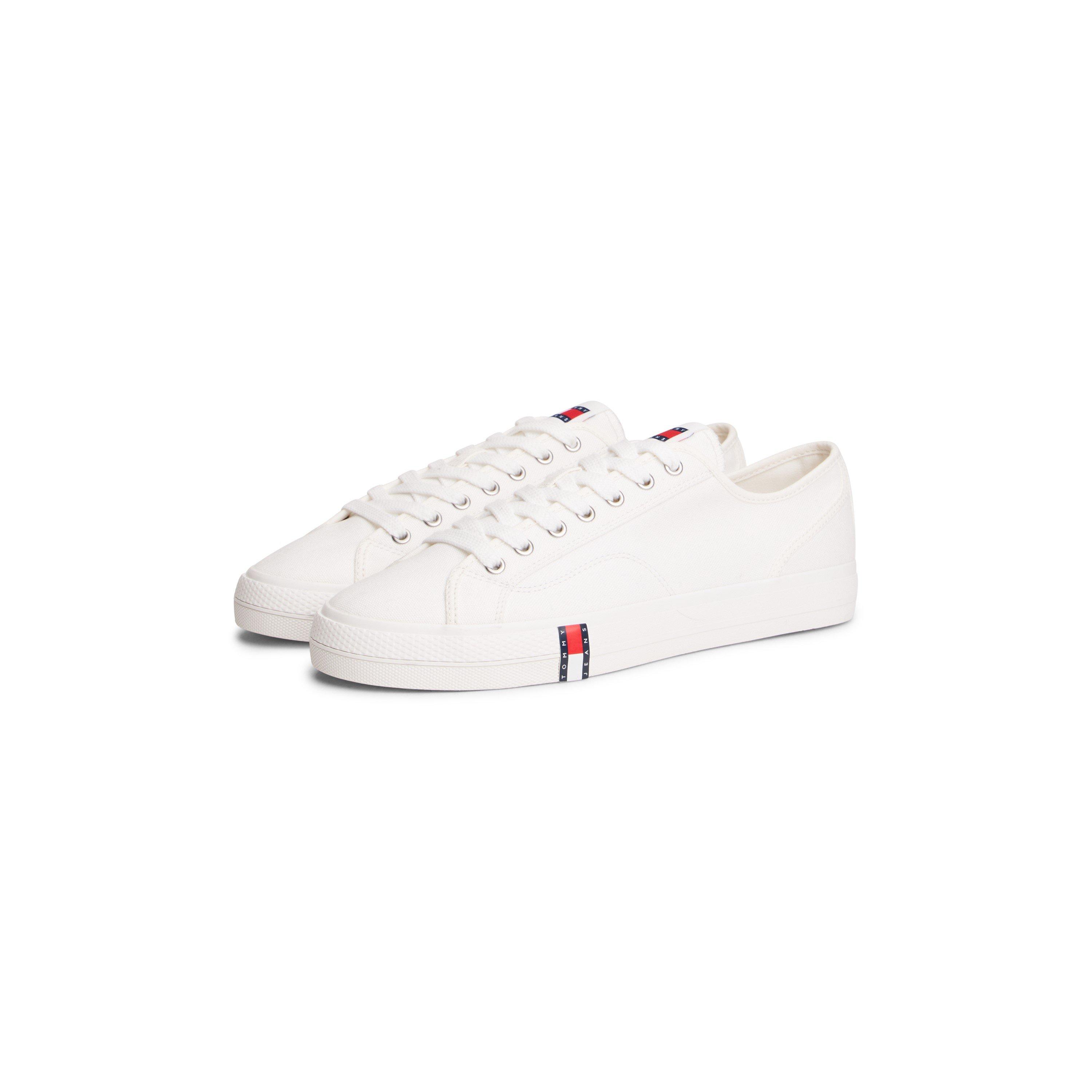 Ecru - Tommy Jeans - Men's Canvas Trainers - 2