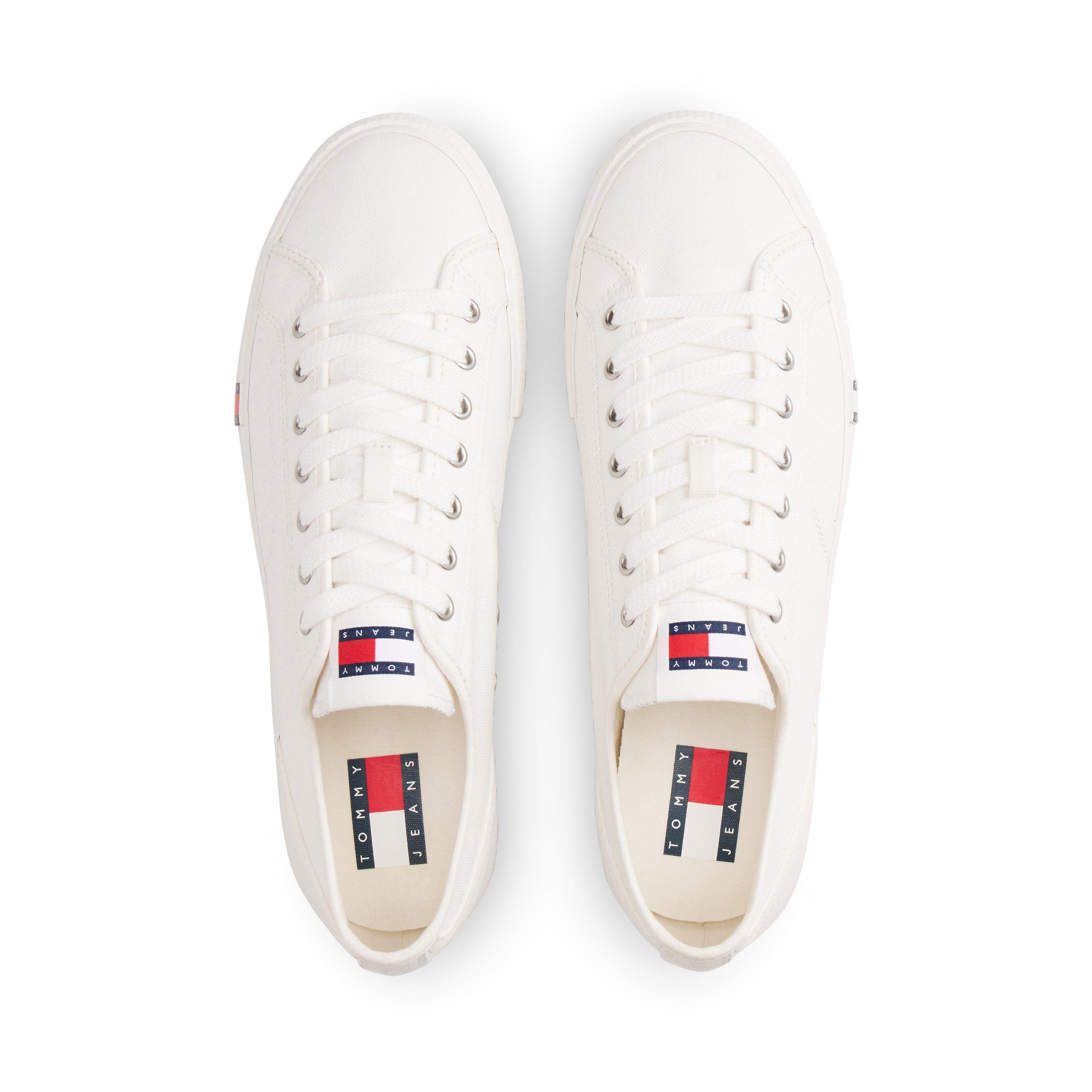 Ecru - Tommy Jeans - Men's Canvas Trainers - 3