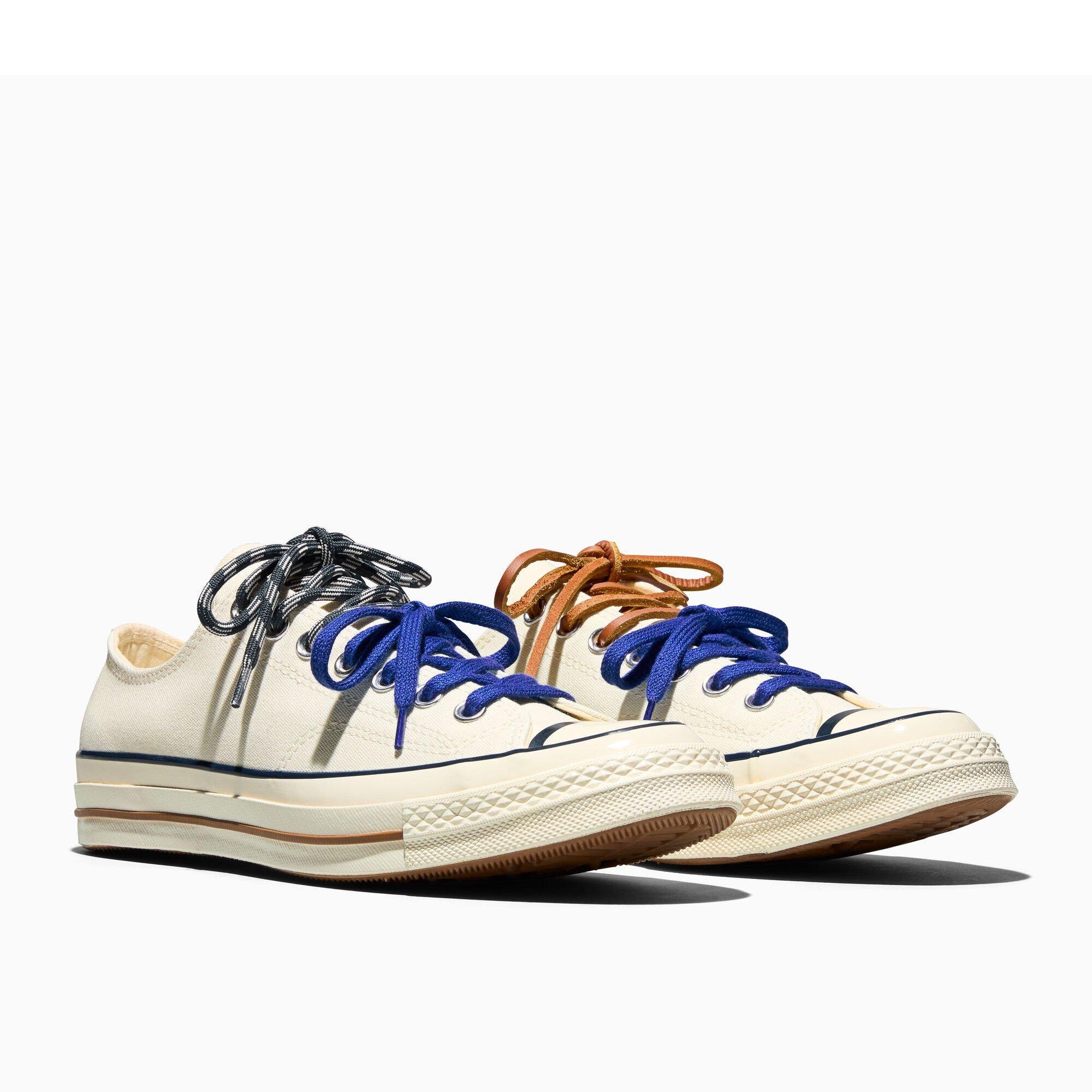 286-Egret/Nav - Converse - Unisex Adults Chuck 70 Canvas Trainers - 3