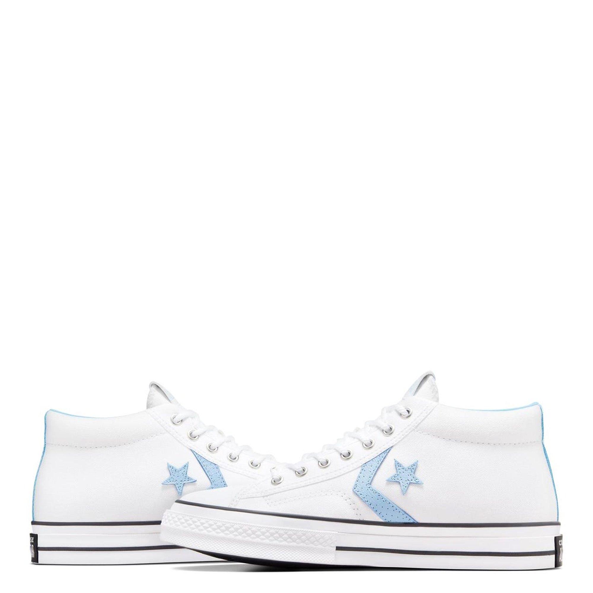 Wht/TruSkye/Blk - Converse - Star Player 76 Mid Top Shoes - 6
