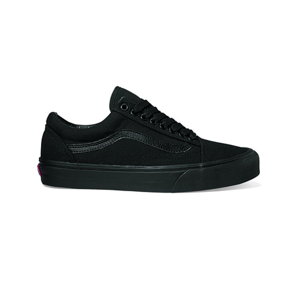 Black/Black - Vans - Old Skool canvas low top Mens