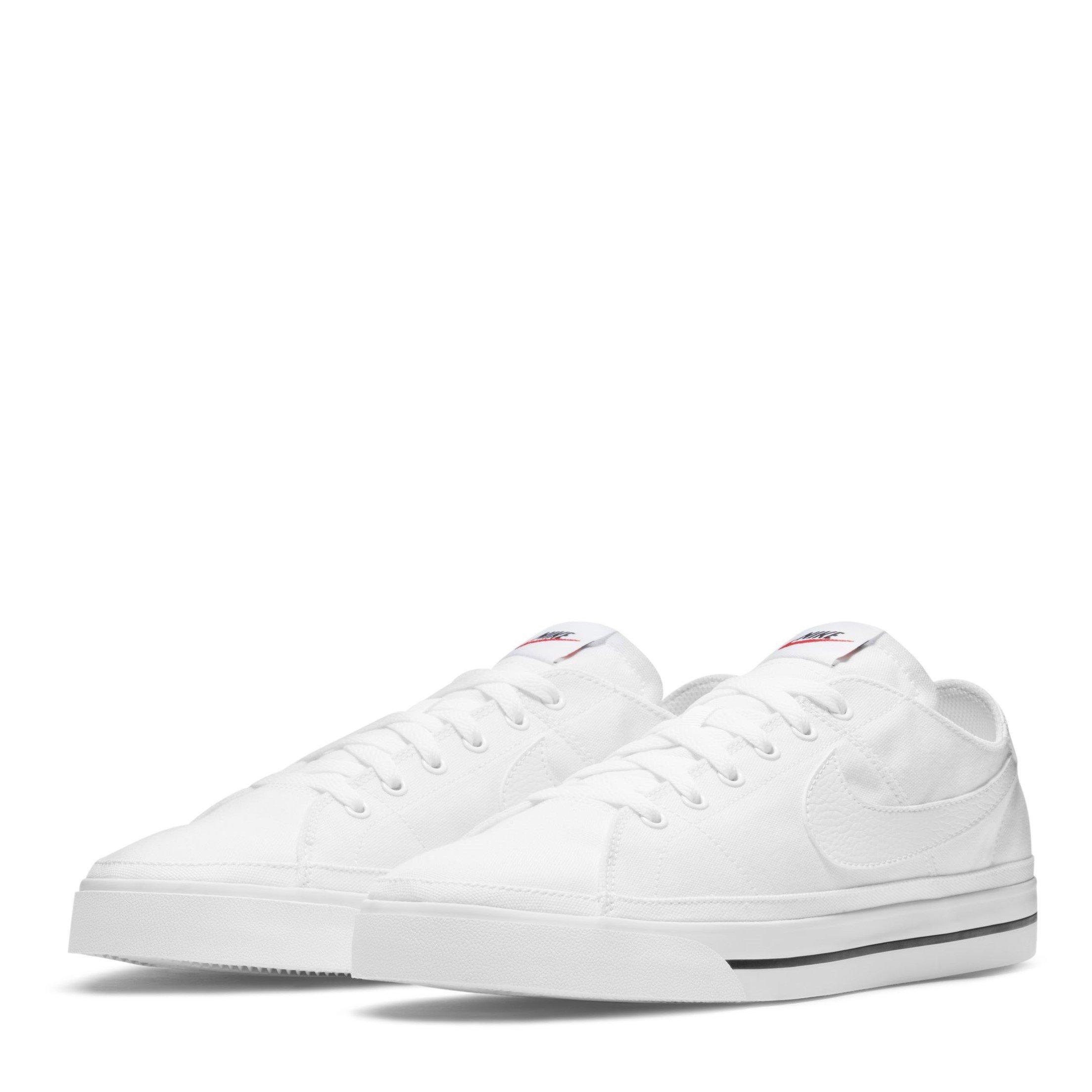 White/White - Nike - Court Legacy Canvas Men's Shoes - 4