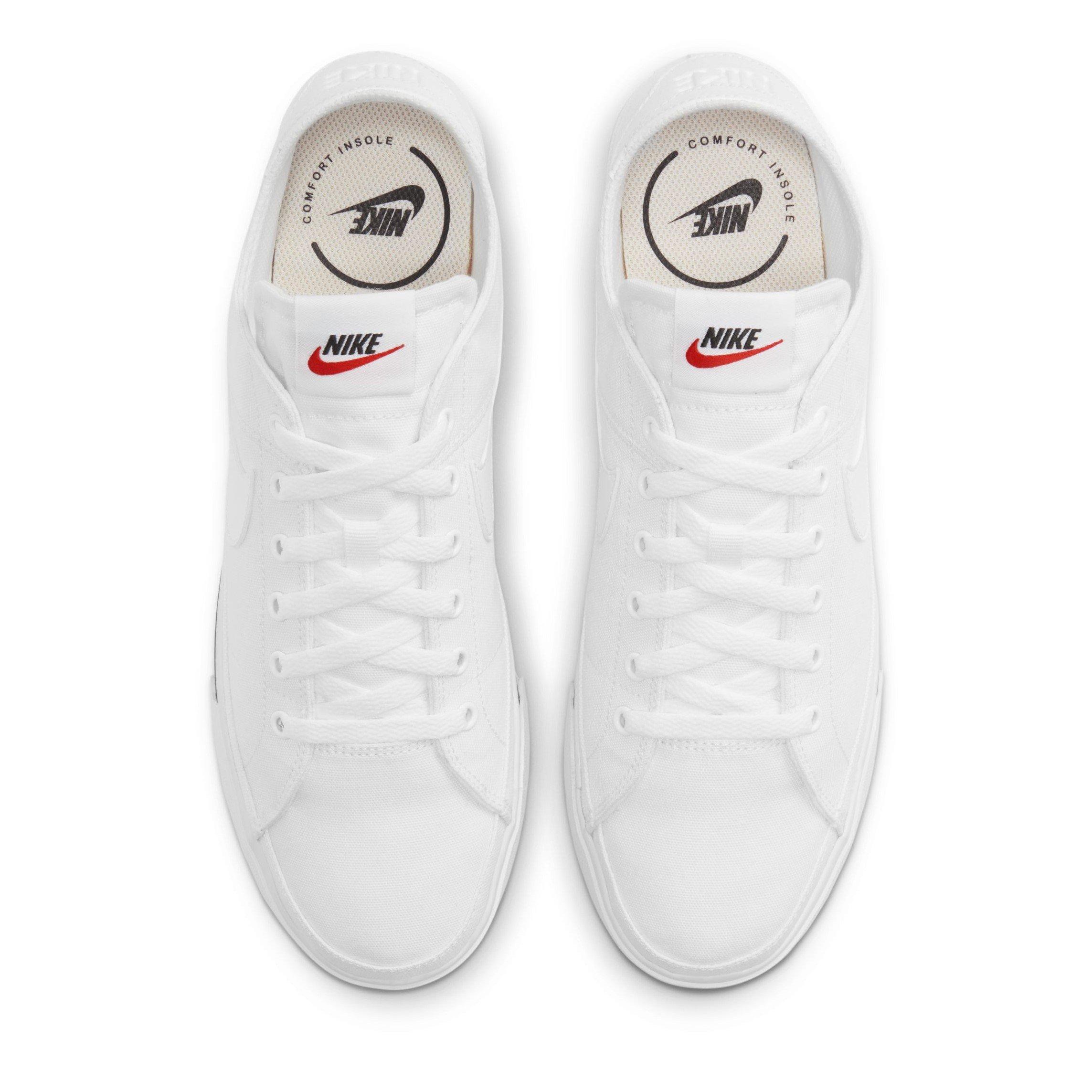 White/White - Nike - Court Legacy Canvas Men's Shoes - 5