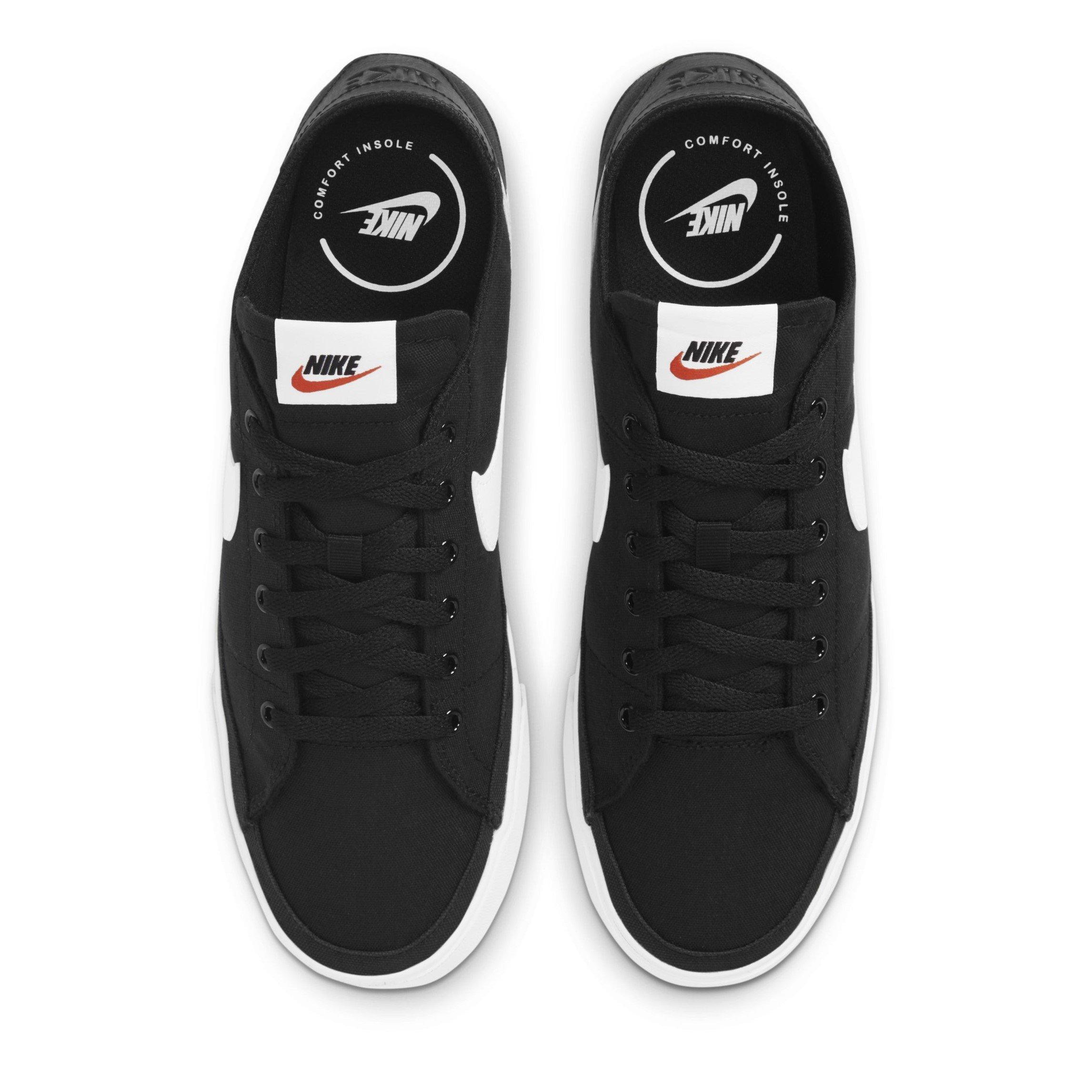 Sort/Hvid - Nike - Court Legacy Canvas Men's Shoes - 5
