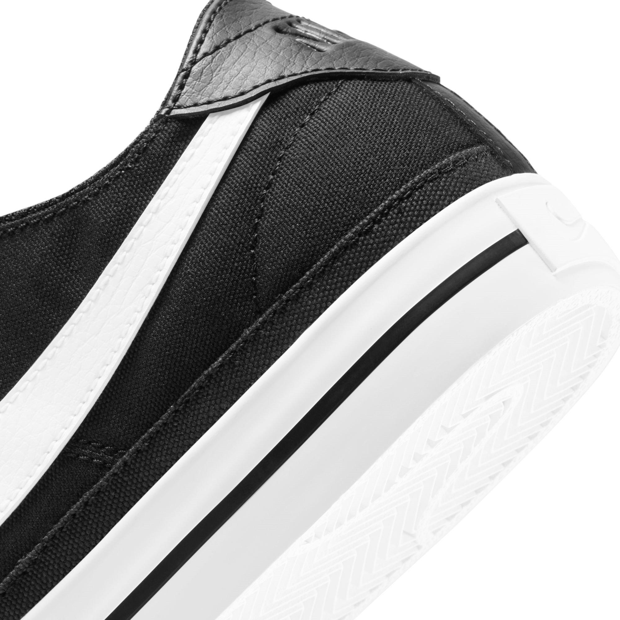 Sort/Hvid - Nike - Court Legacy Canvas Men's Shoes - 8