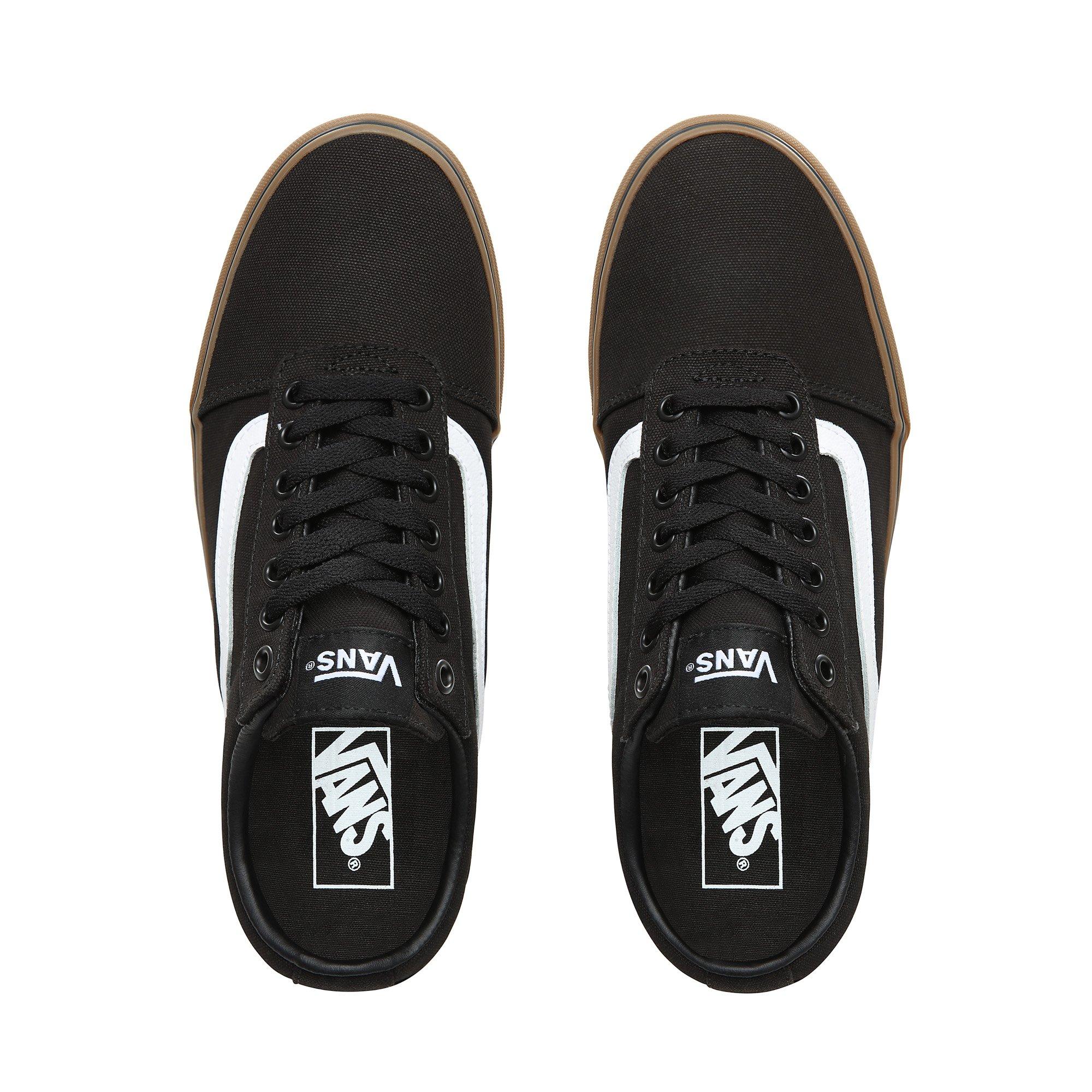 Black/Gum - Vans - Ward Canvas Trainers - 2