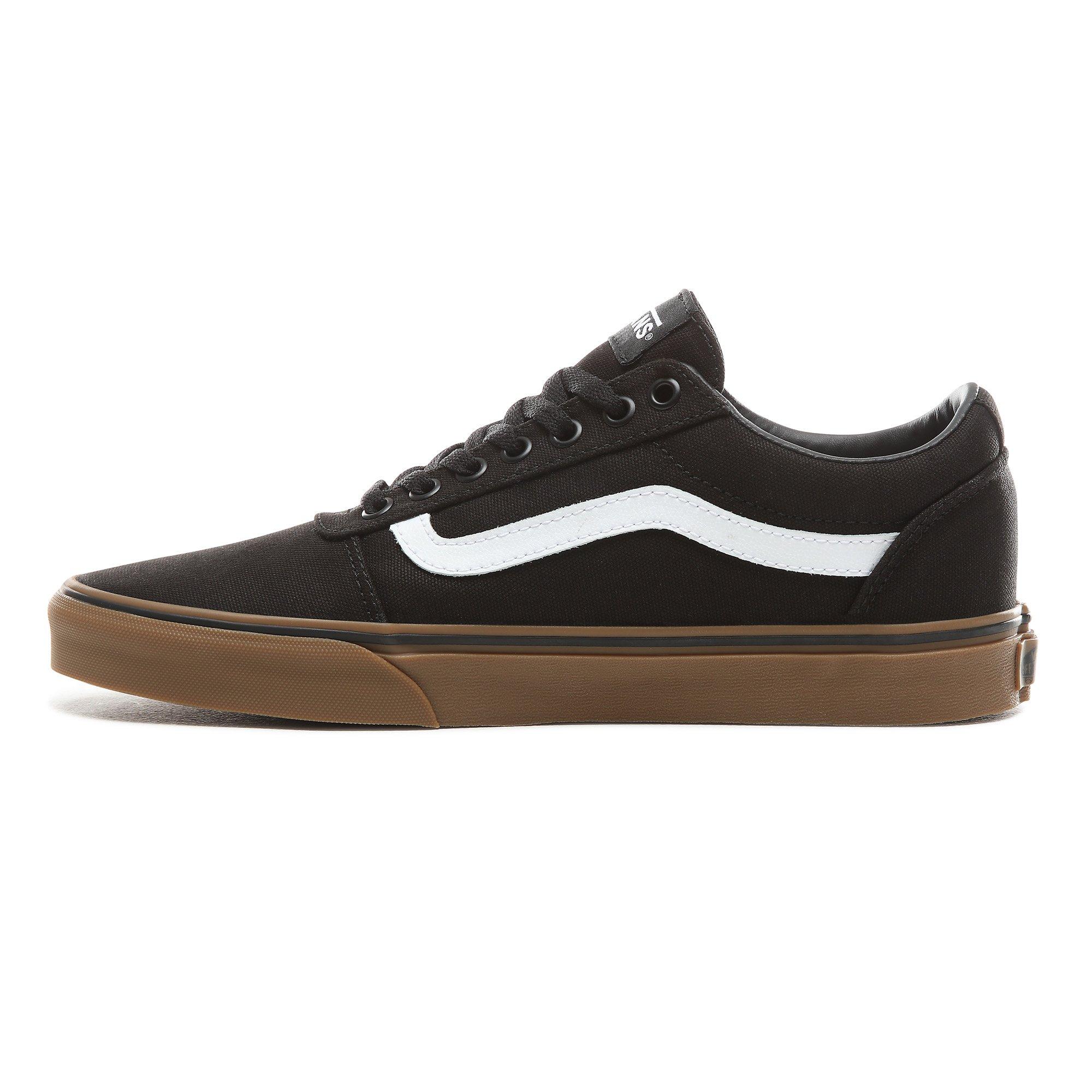 Black/Gum - Vans - Ward Canvas Trainers - 3