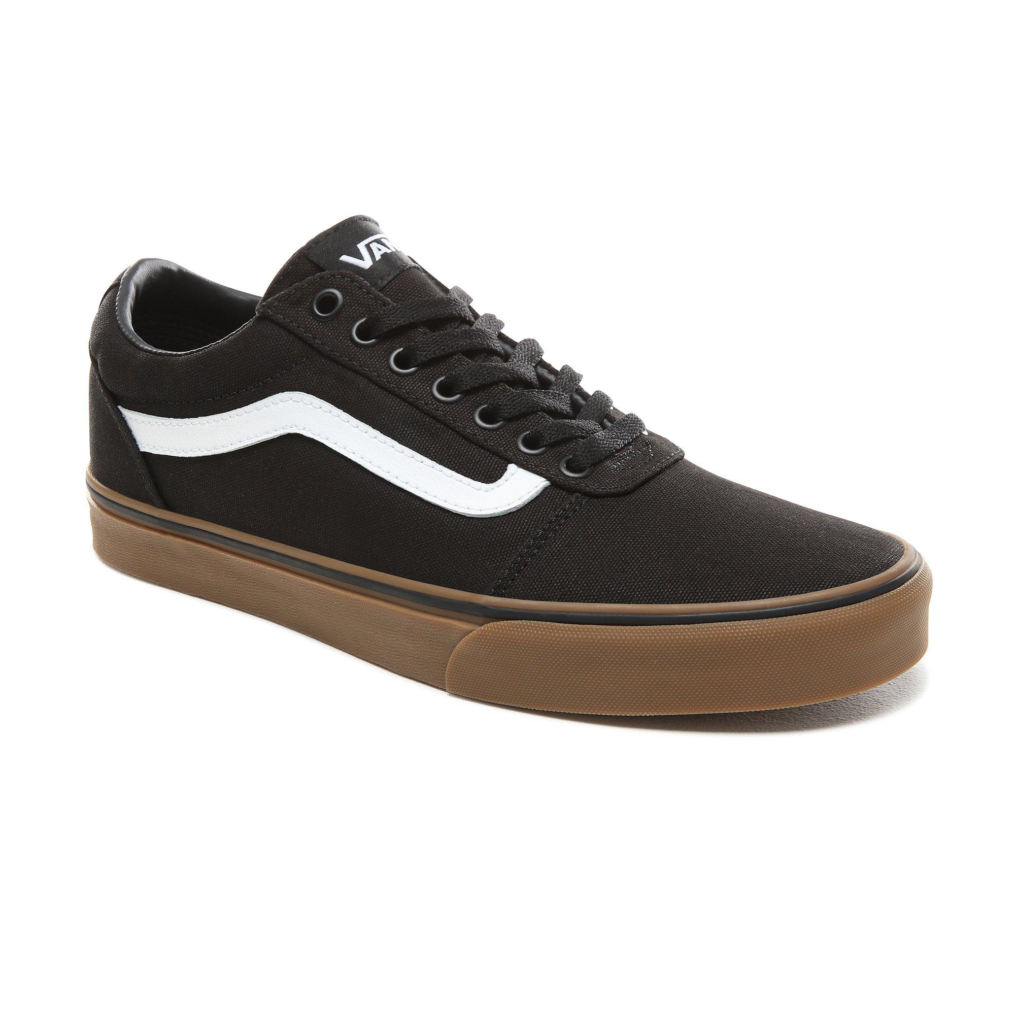 Black/Gum - Vans - Ward Canvas Trainers - 4