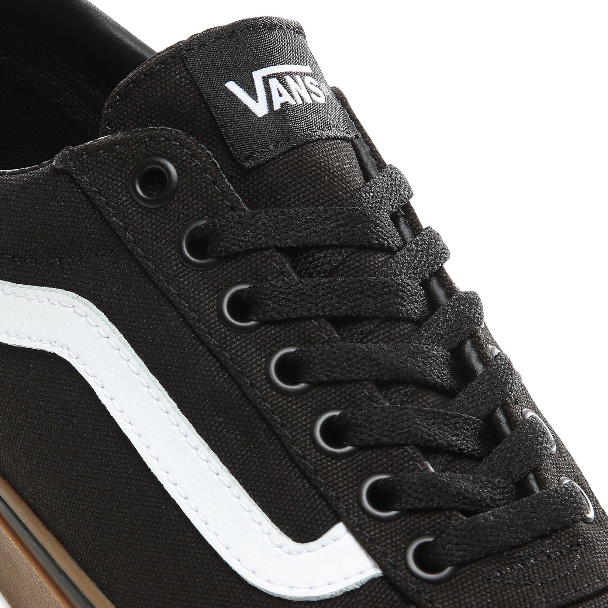 Black/Gum - Vans - Ward Canvas Trainers - 7