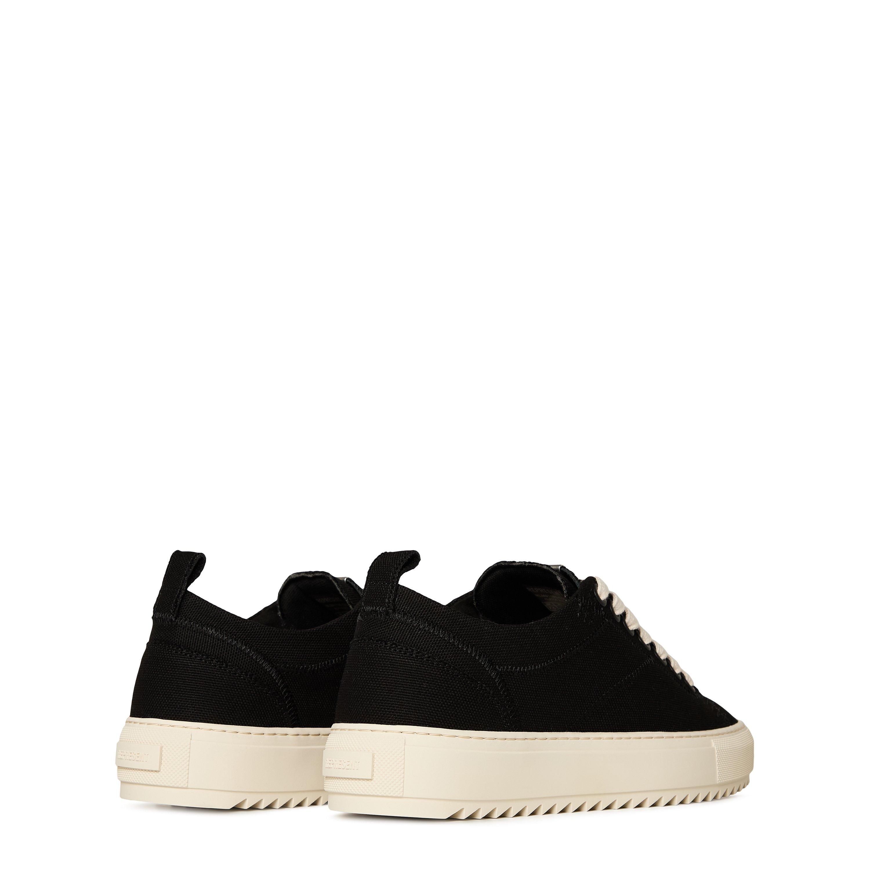 Black/White - Represent - Men's New Alpha Low Lightweight Black Canvas Trainers - 5
