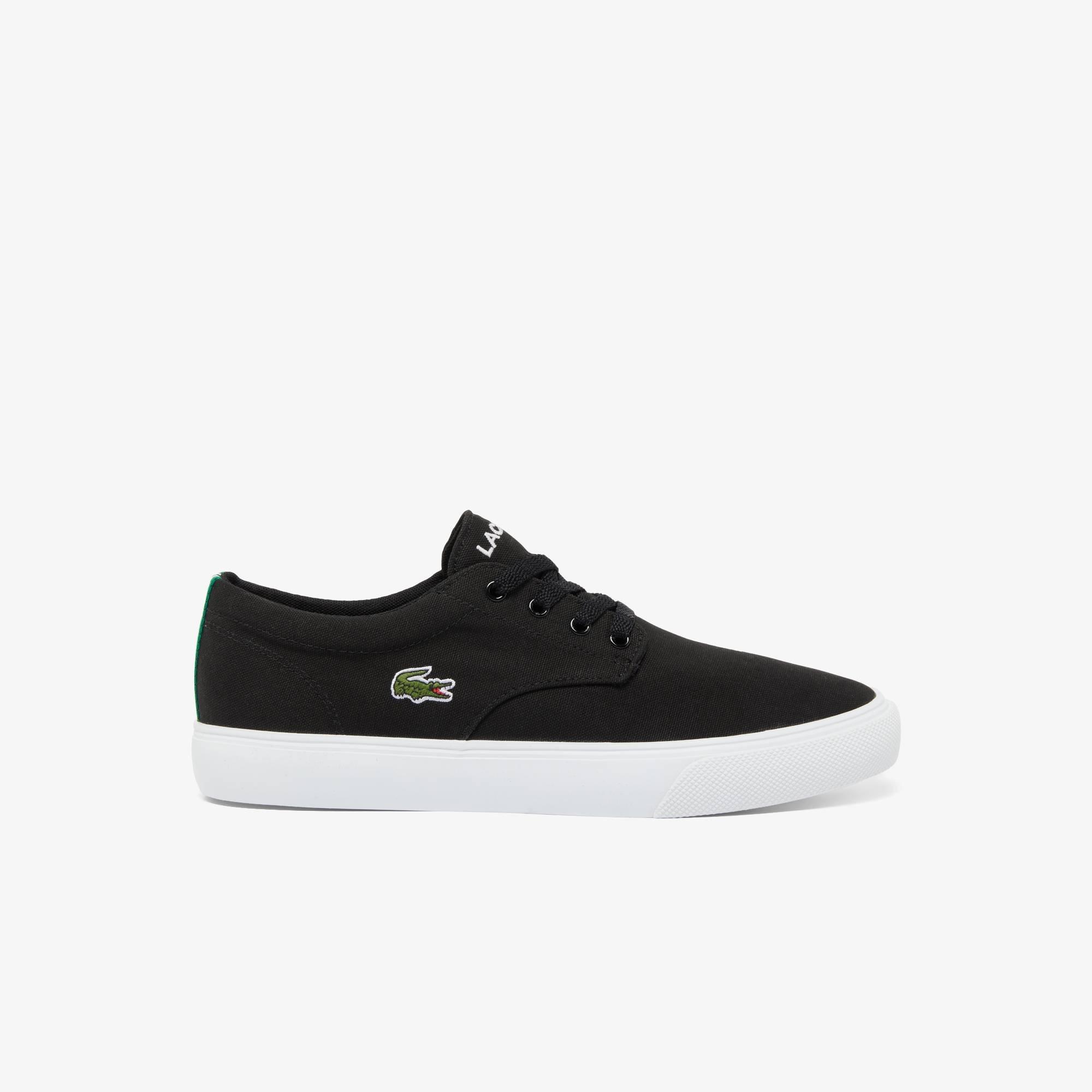 Lacoste Men's Canvas Low-Top Trainers - Black 312 - 6 (39.5)