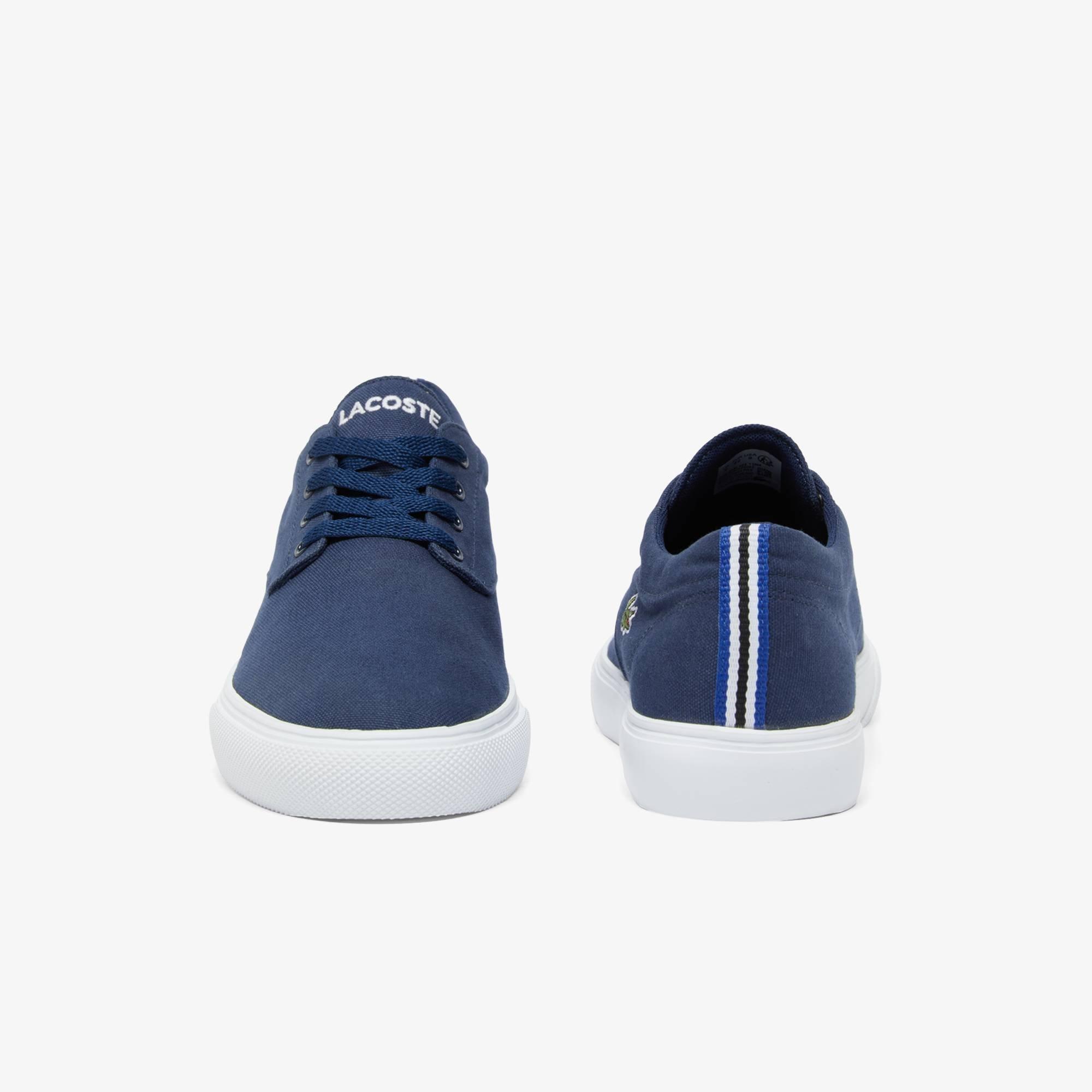 Navy 092 - Lacoste - Men's Canvas Low-Top Trainers - 3