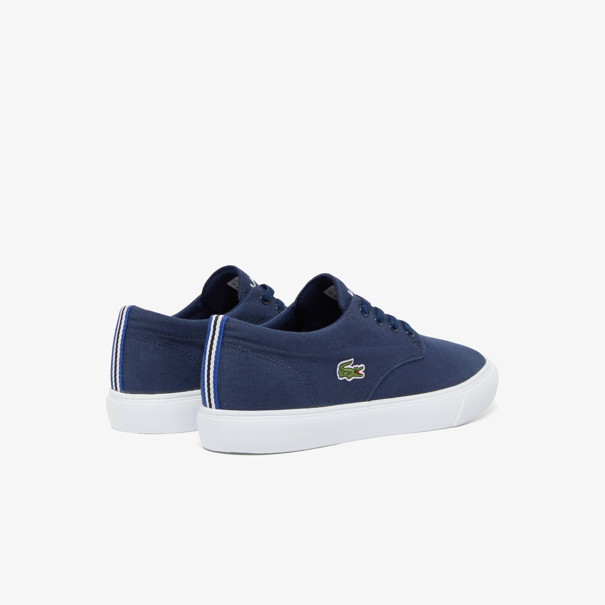 Navy 092 - Lacoste - Men's Canvas Low-Top Trainers - 5