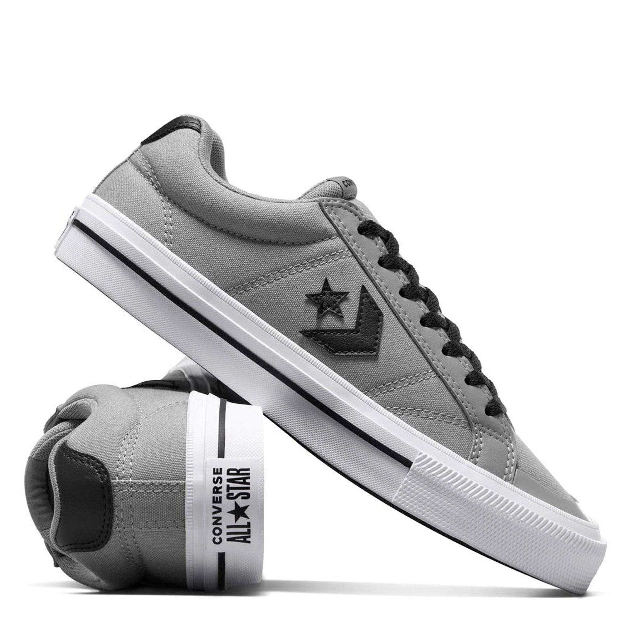 Grey/ Black/Wht - Converse - Sport Casual Low Trainers Adults - 7