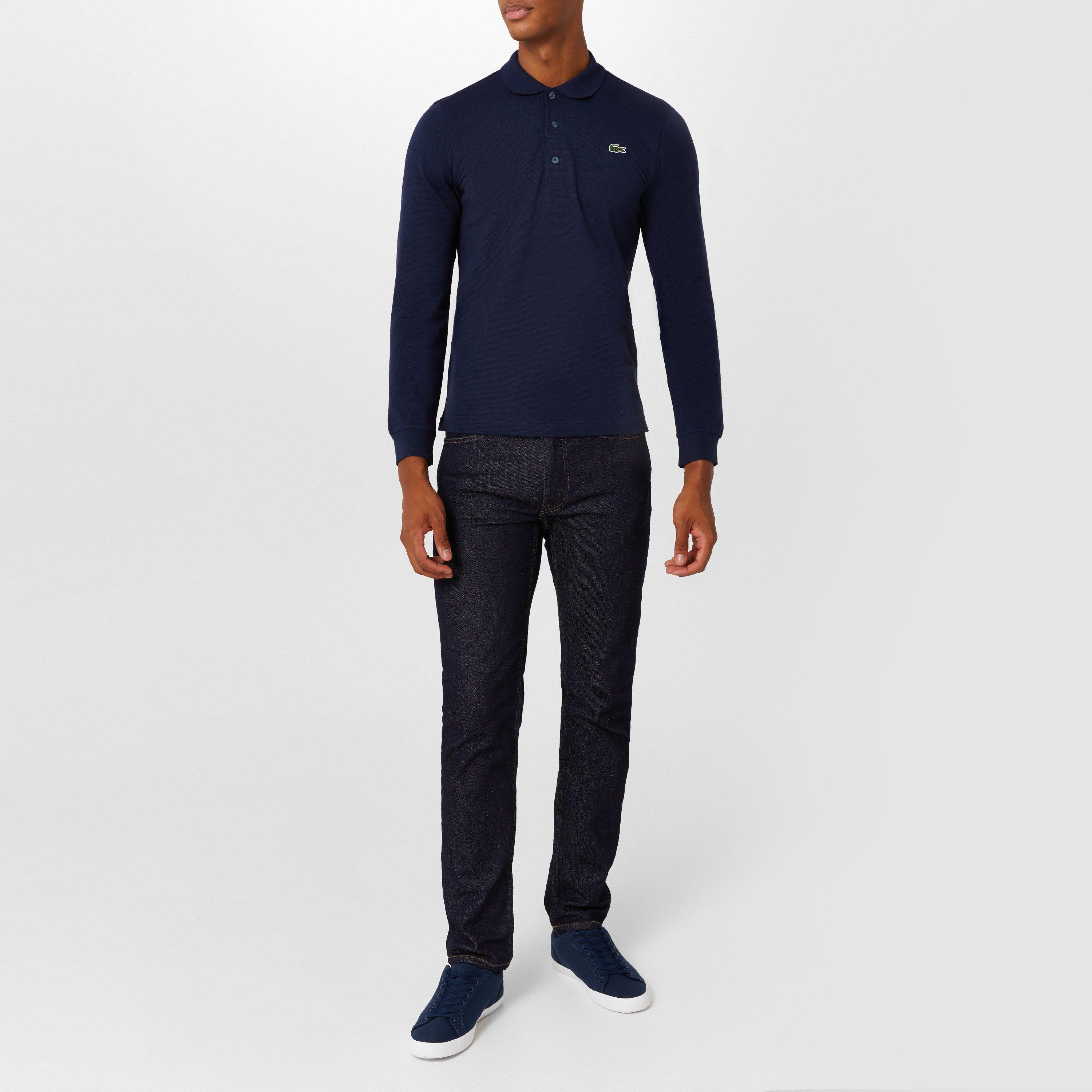 Navy - Lacoste - Lerond Canvas Trainers - 5