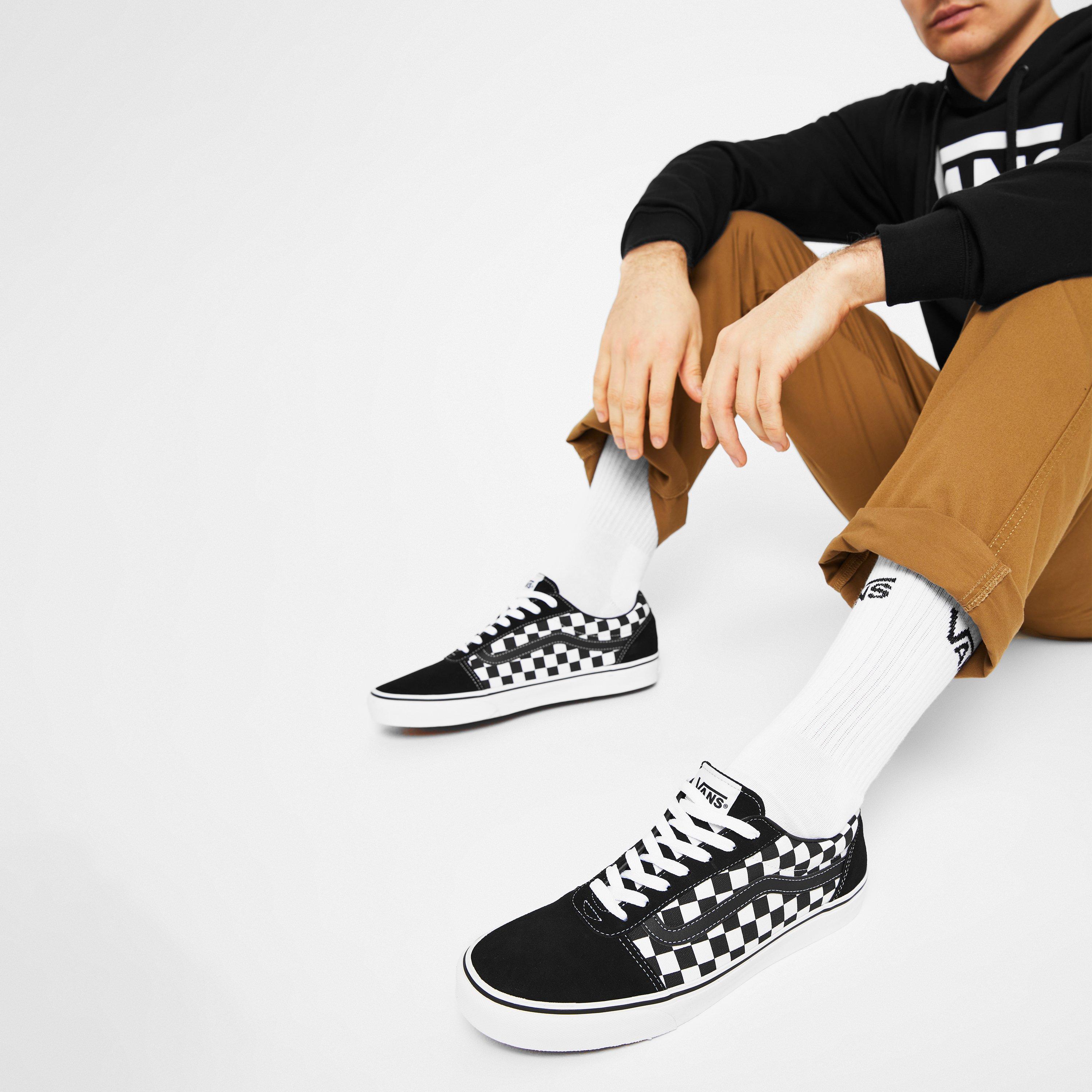 Chk Blk/Wht - Vans - Ward Checkered Trainers - 2